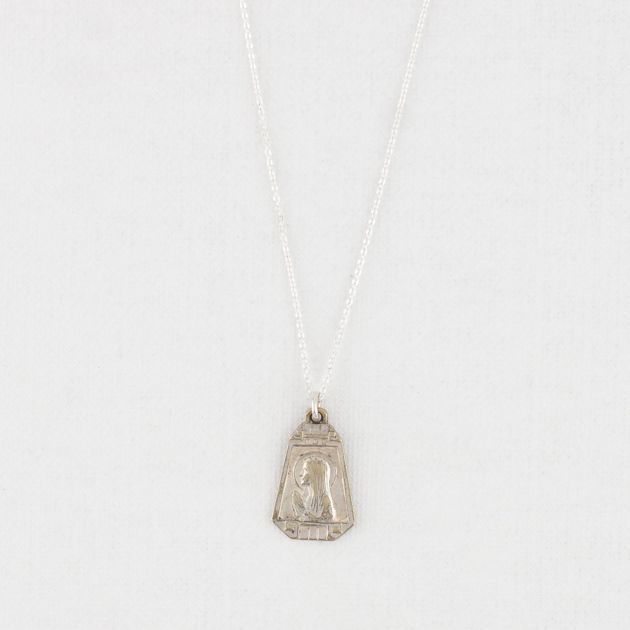 Vintage Medal Our Lady Lourdes v97