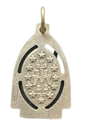 Vintage Medal Miraculous Mary v139