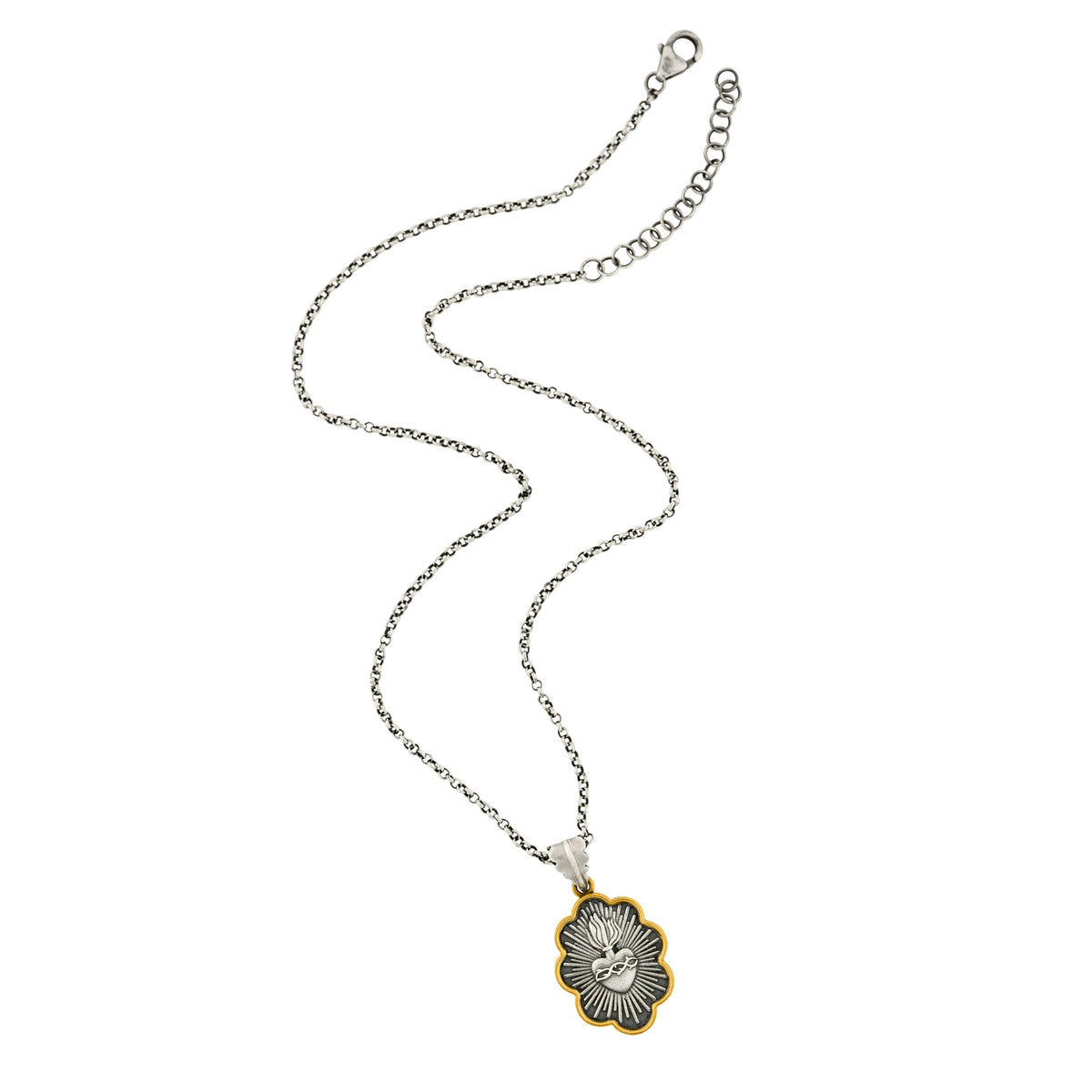 Scalloped Sacred Heart Necklace | Available to Ship October 30, 2026