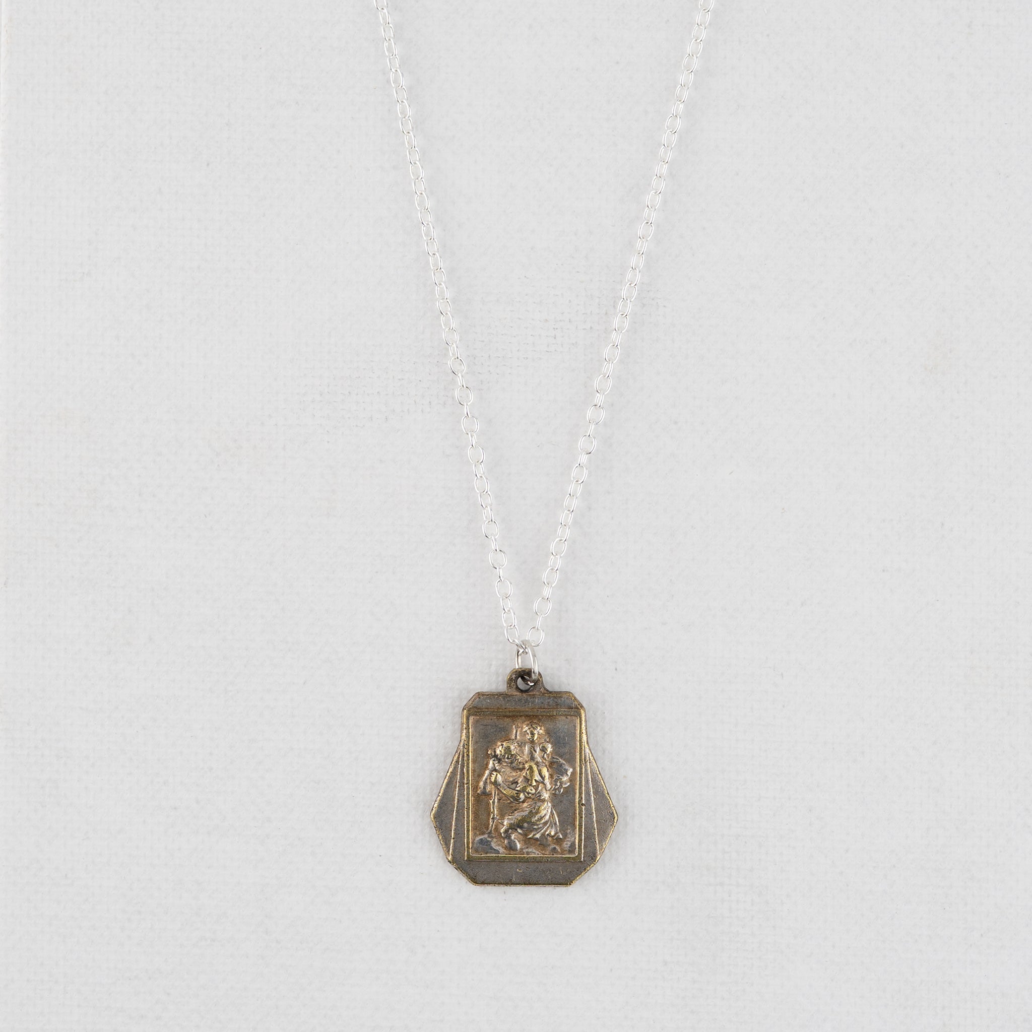 Vintage Medal Saint Christopher v321