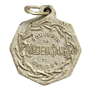 Vintage Medal Saint Sang De Bruges v91