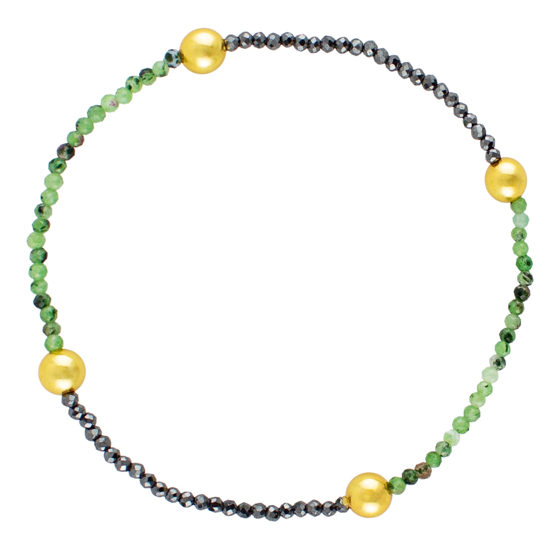 Pyrite's Booty Bracelet in Ruby Zoisite & Spinel