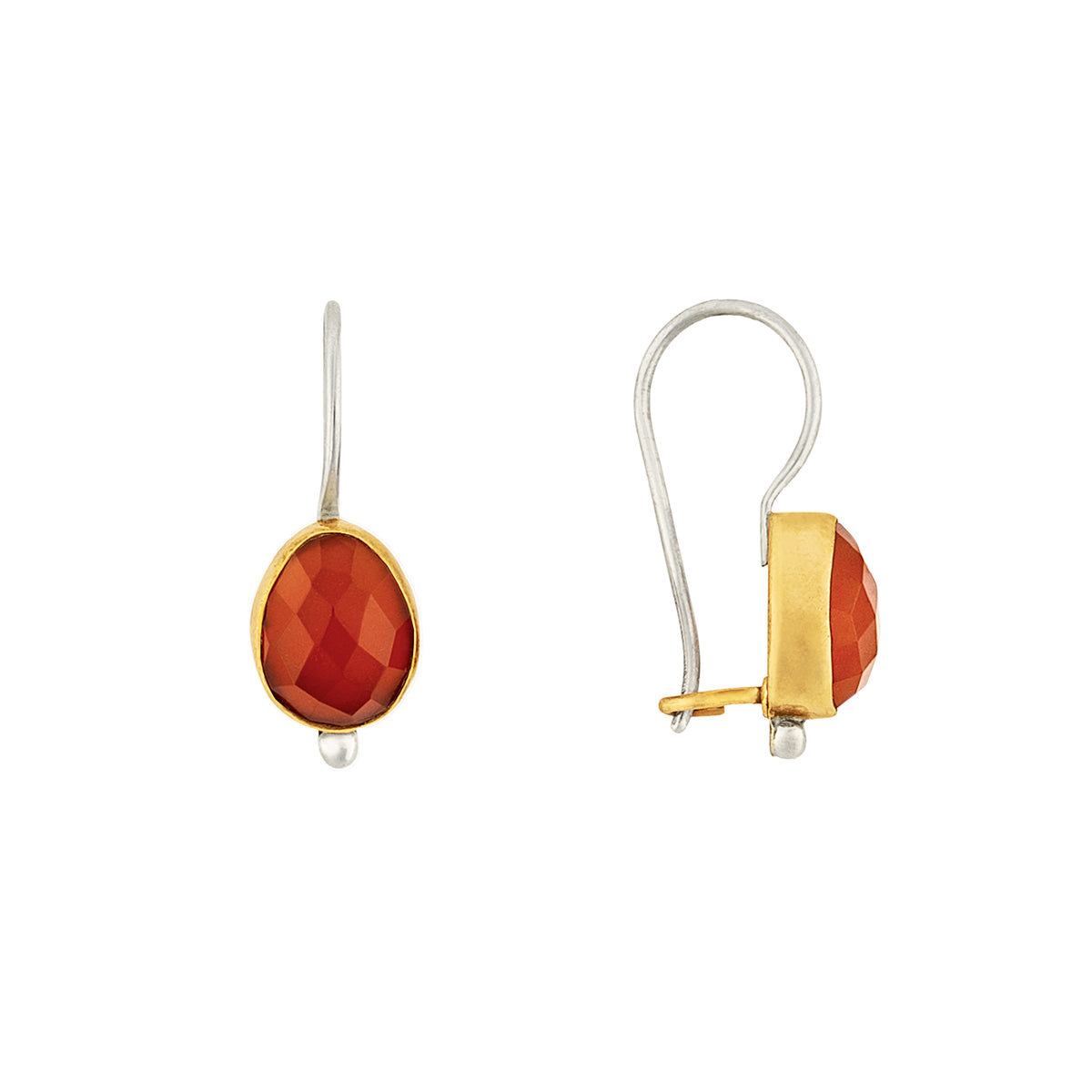 Fire Inside Earrings in Carnelian & Bronze | Available to Ship October 30, 2026