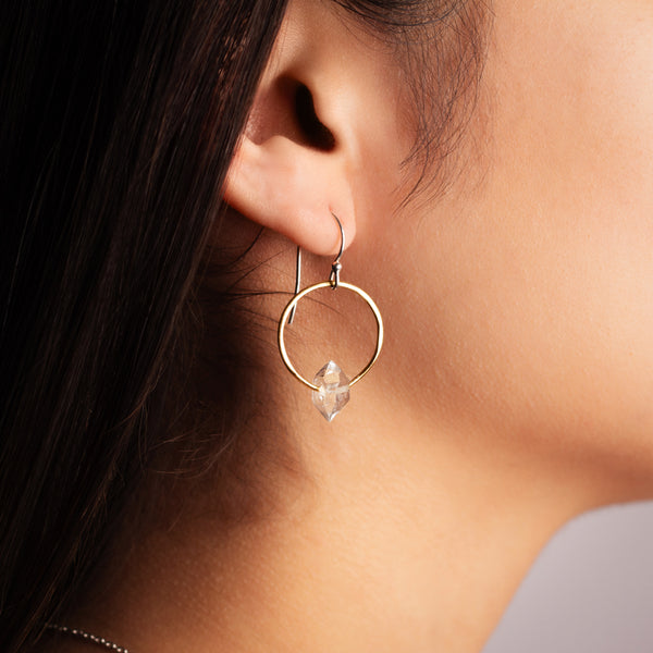 Rhea Earrings in Herkimer