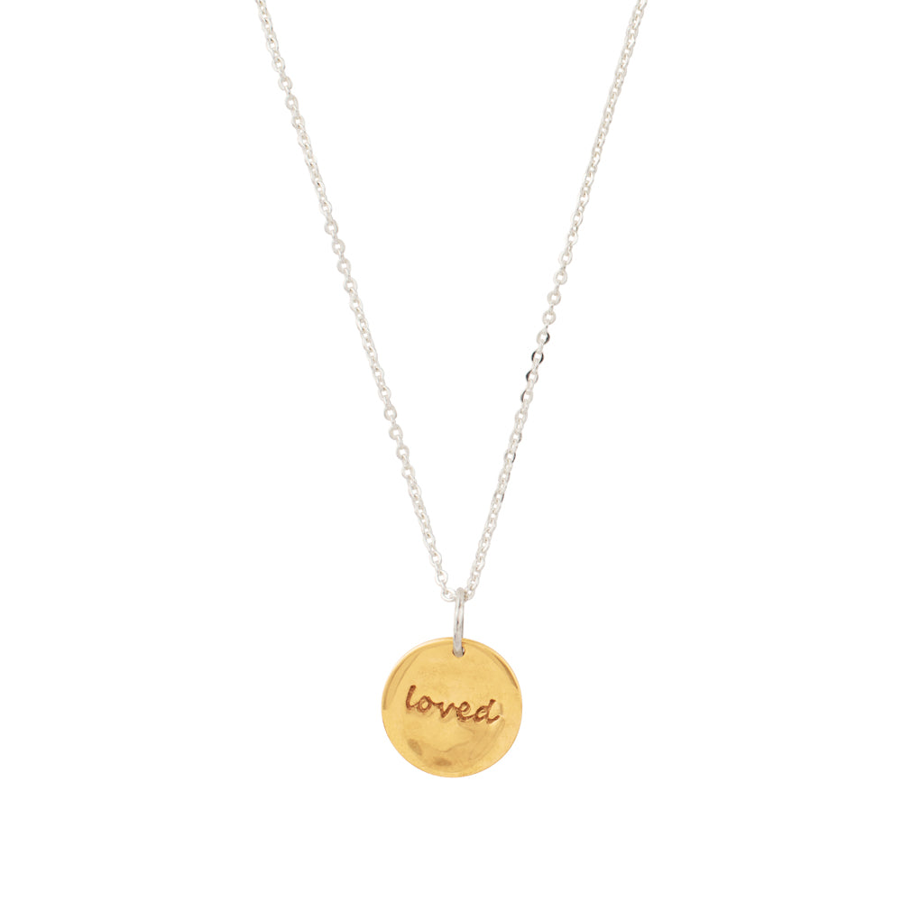 Loved Mini Musing Necklace in Bronze