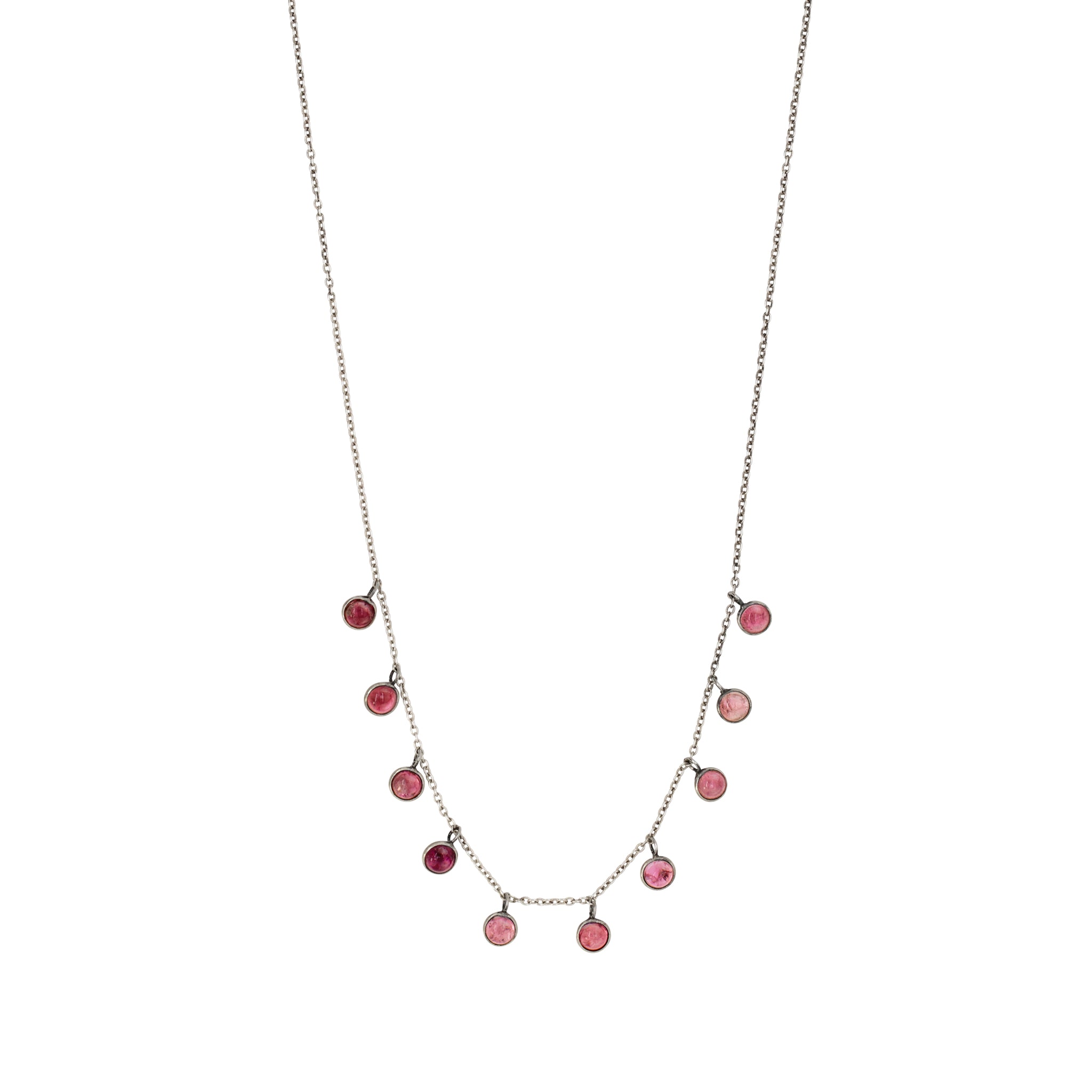 Many Moons Necklace in Pink Tourmaline | Available to Ship April 22, 2026