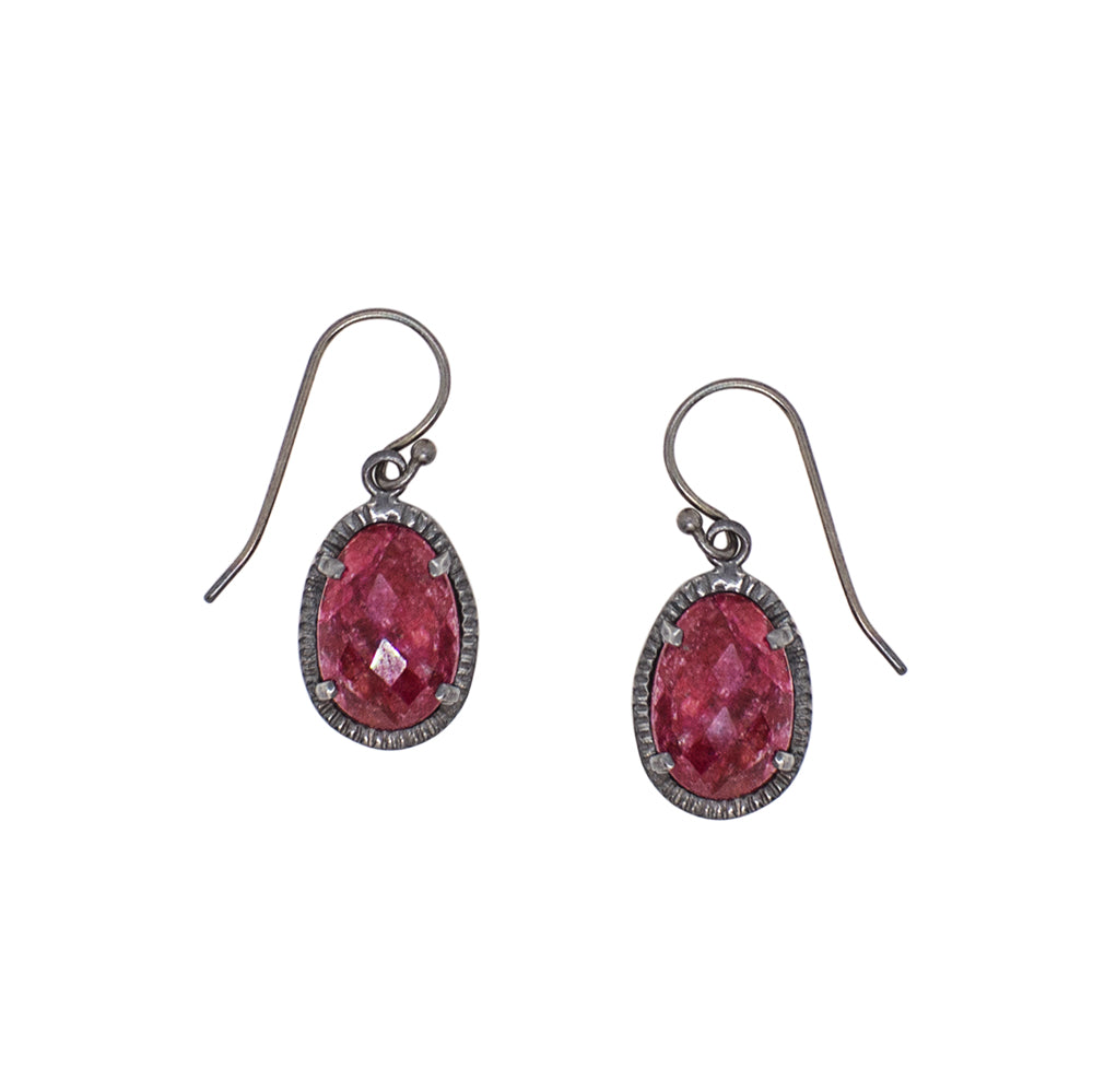 Dark & Lovely Earrings in Ruby