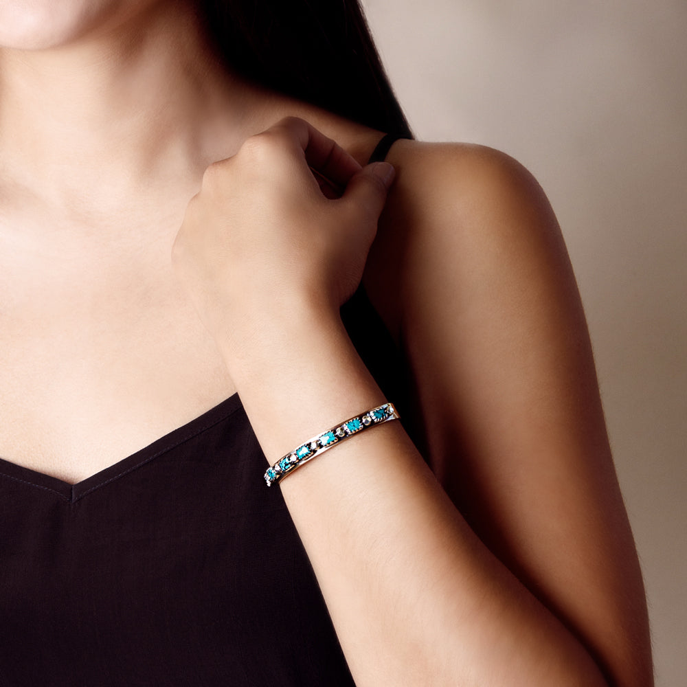 Turquoise Bonfire Cuff | Available to ship September 16, 2025