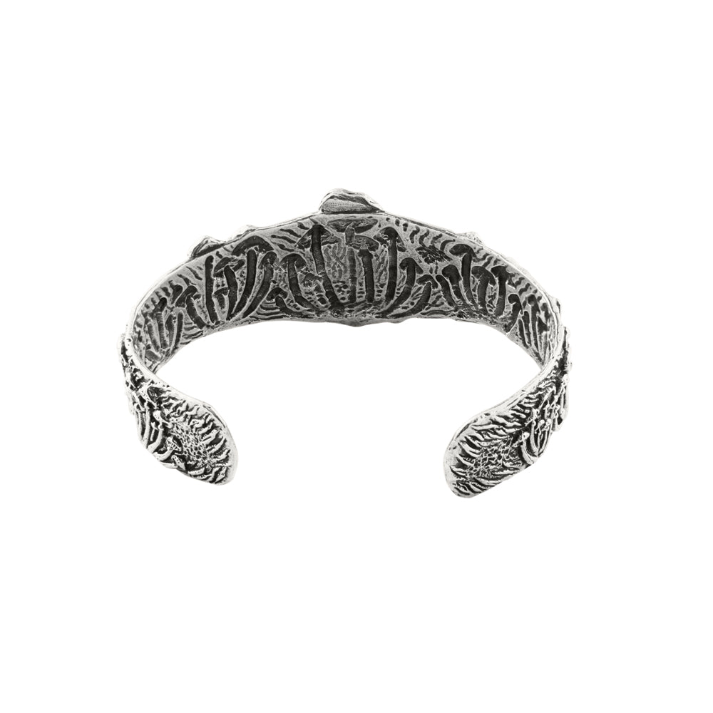 Magic Mushroom Cuff in Silver with Bronze Accents - Narrow