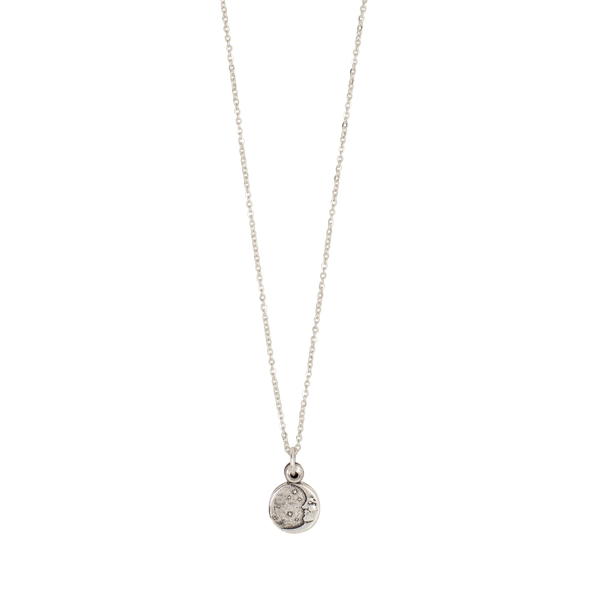 My Moon & Stars Sliding Locket Necklace in Silver & Bronze - Small | Available to Ship June 26, 2026