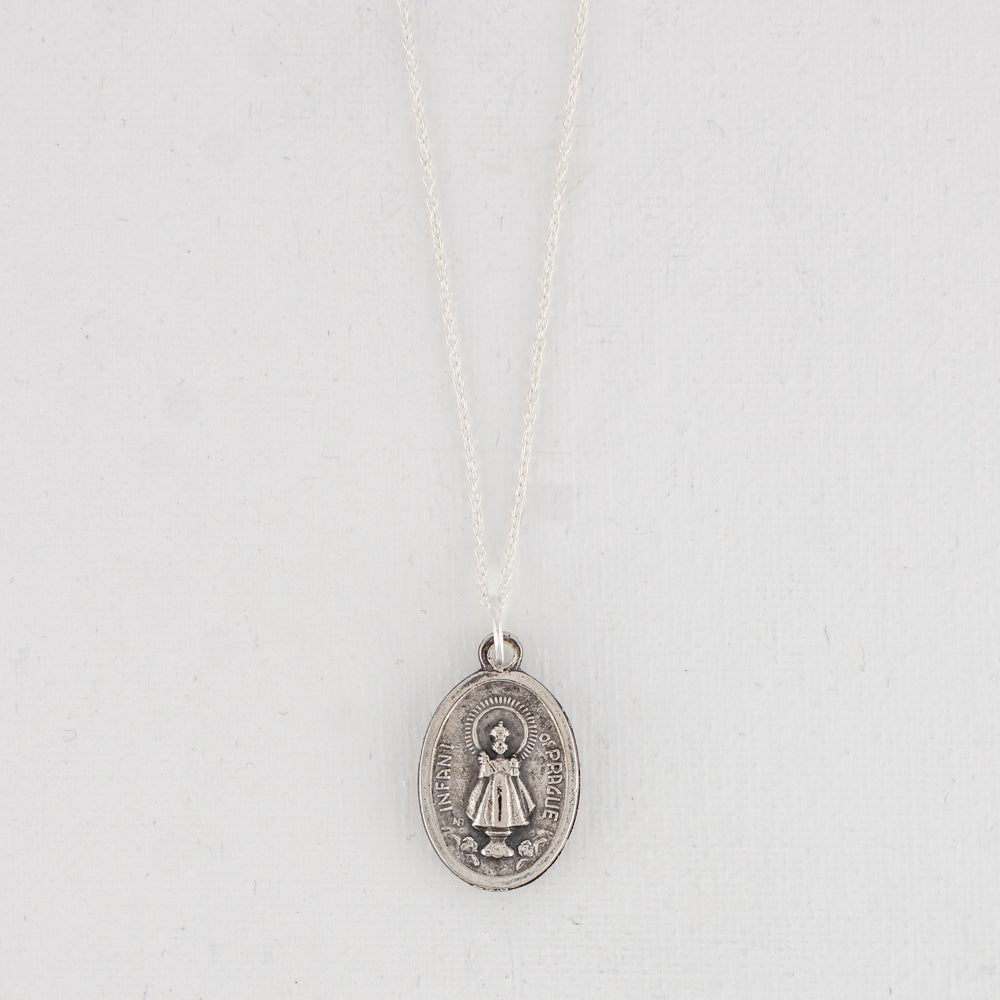 Vintage Medal Infant of Prague v157