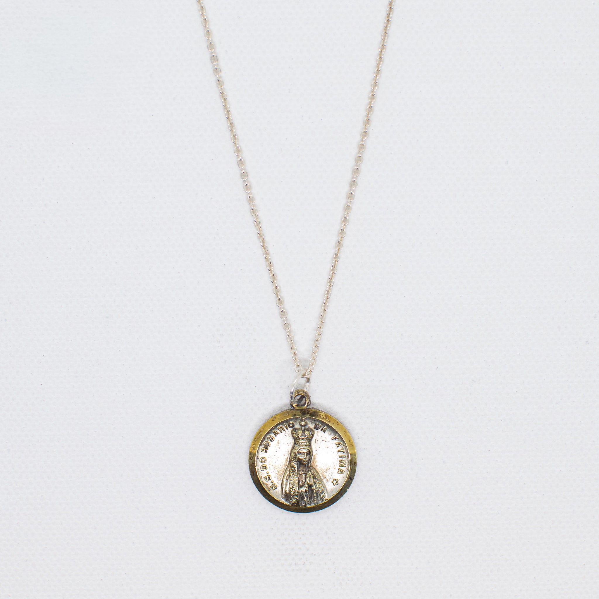 Vintage Medal Our Lady Fatima v169