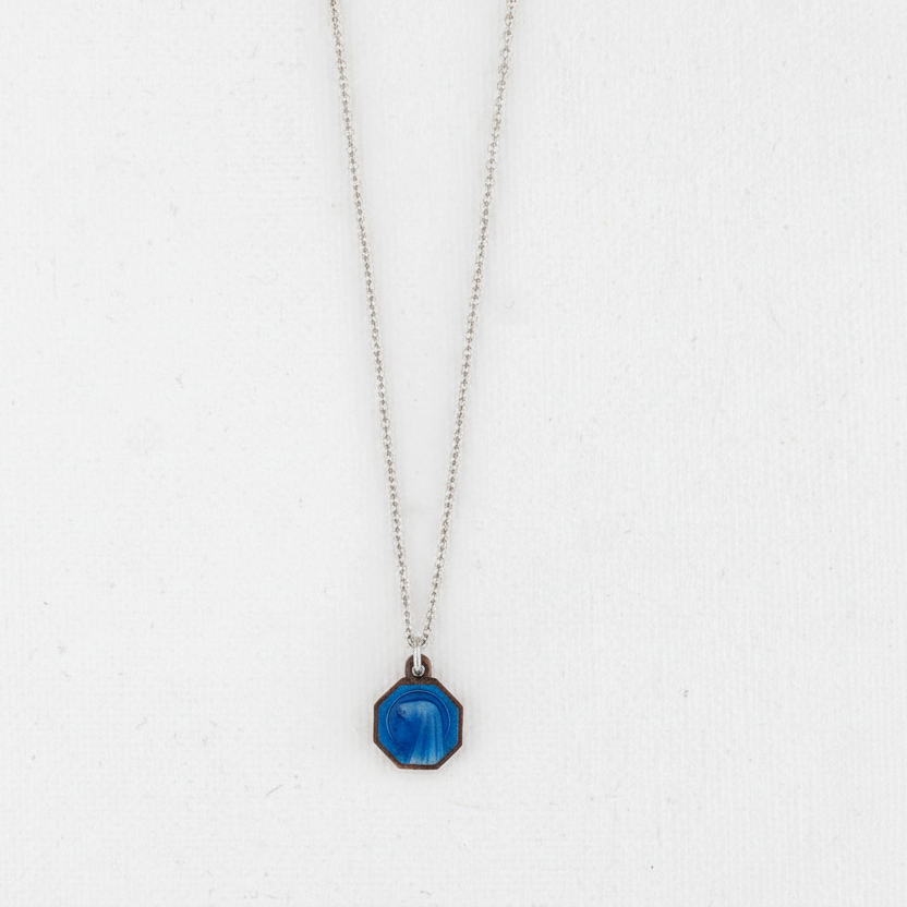 Vintage Medal Lourdes Blue Enamel v82