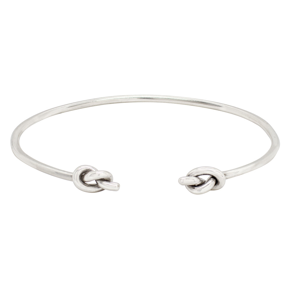 Double Knot Cuff in Silver