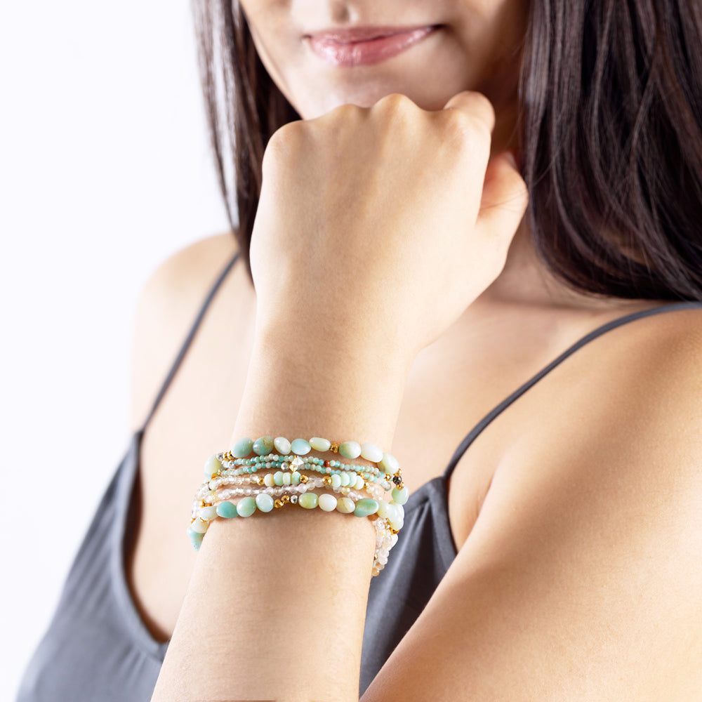 Cool Water Stretch Bracelet Set