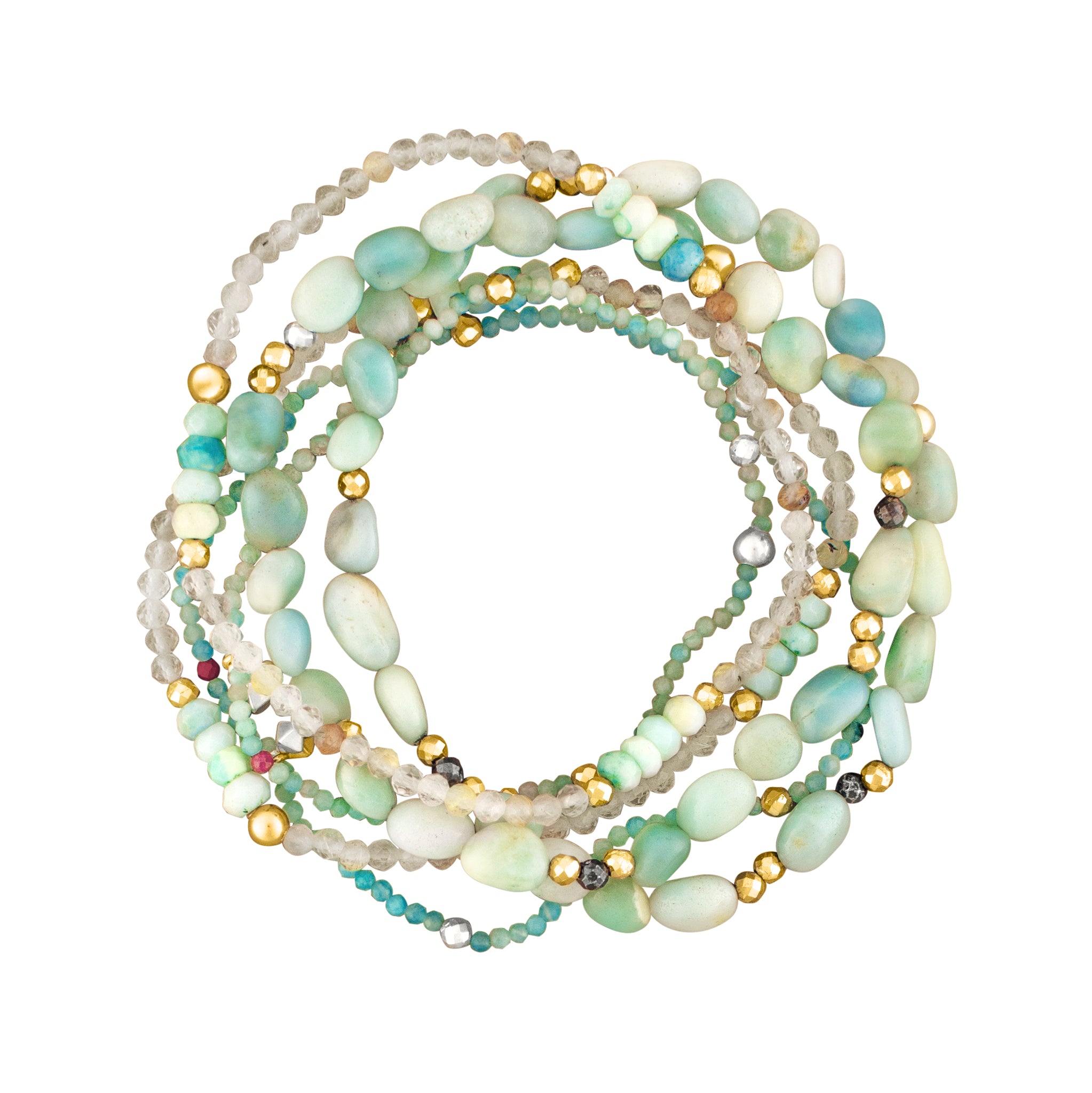 Cool Water Stretch Bracelet Set