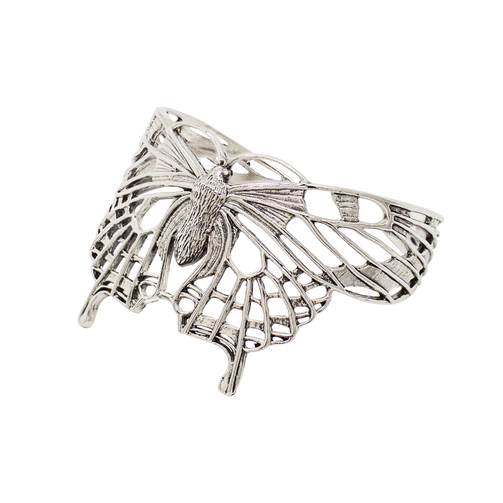 Ride the Wind Butterfly Cuff in Silver