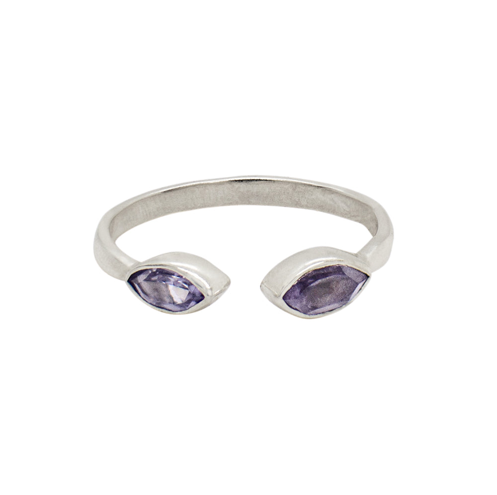 The Eyes Have It Stacker Ring in Iolite & Silver