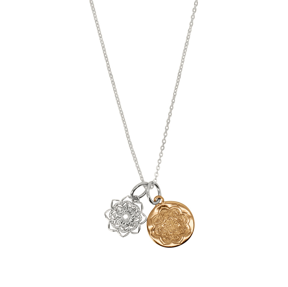 Double Lotus Necklace