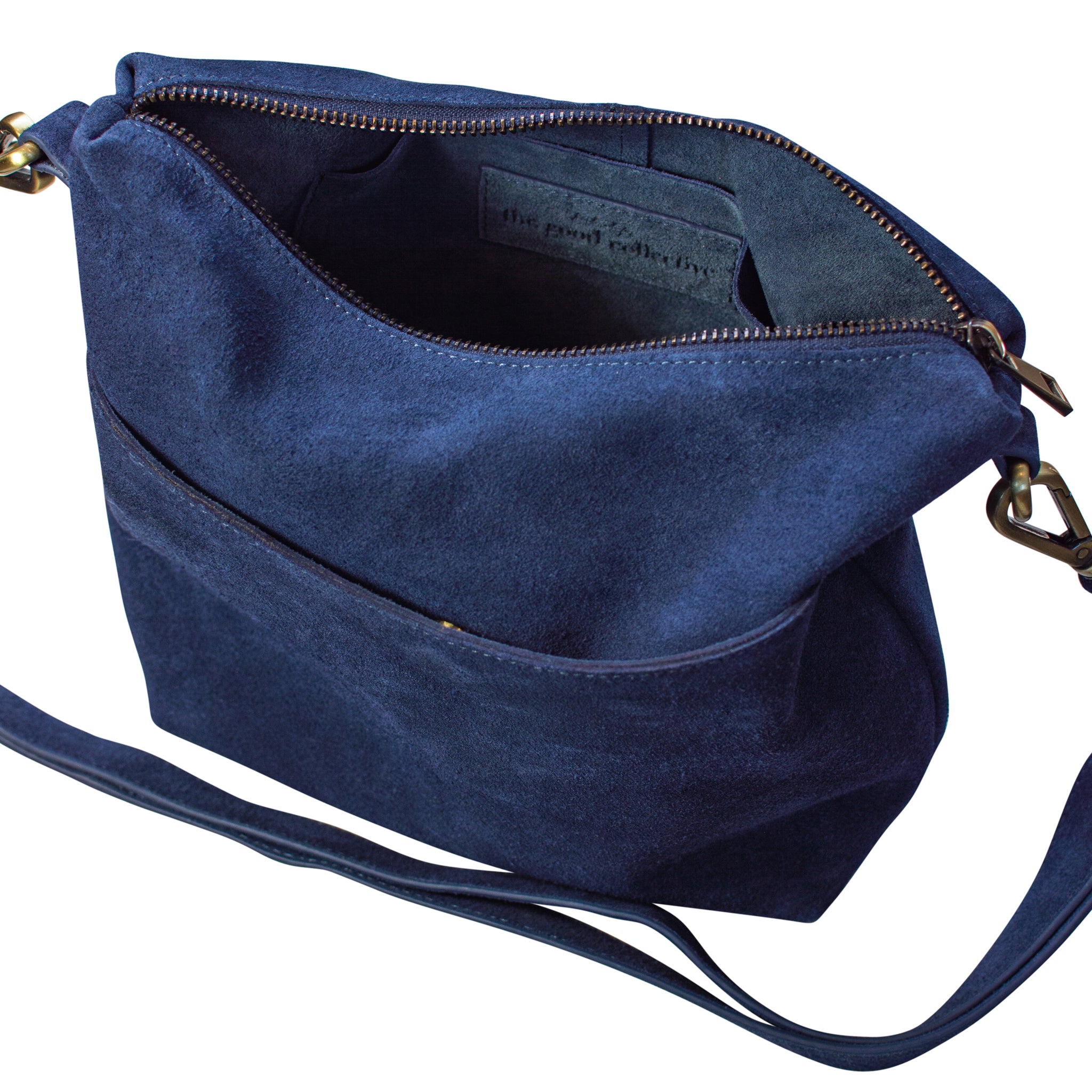 Go Anywhere Bag in Night Sky Blue Suede
