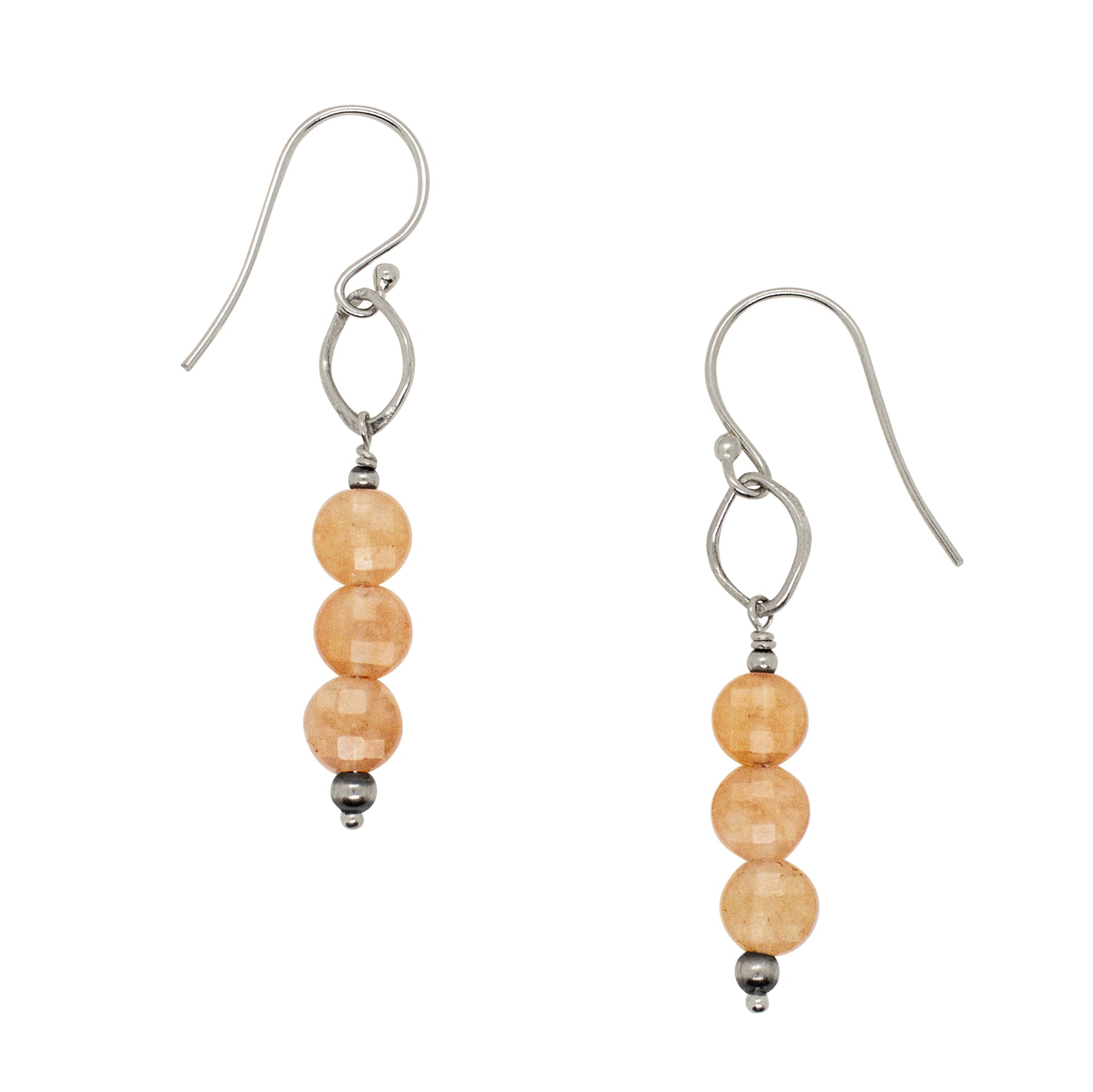 Moons in Orbit Earrings in Sunstone