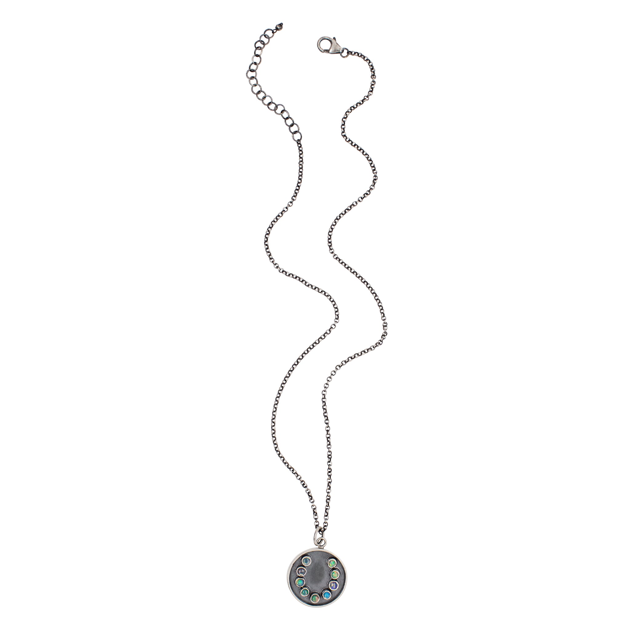 Opal Horseshoe Necklace