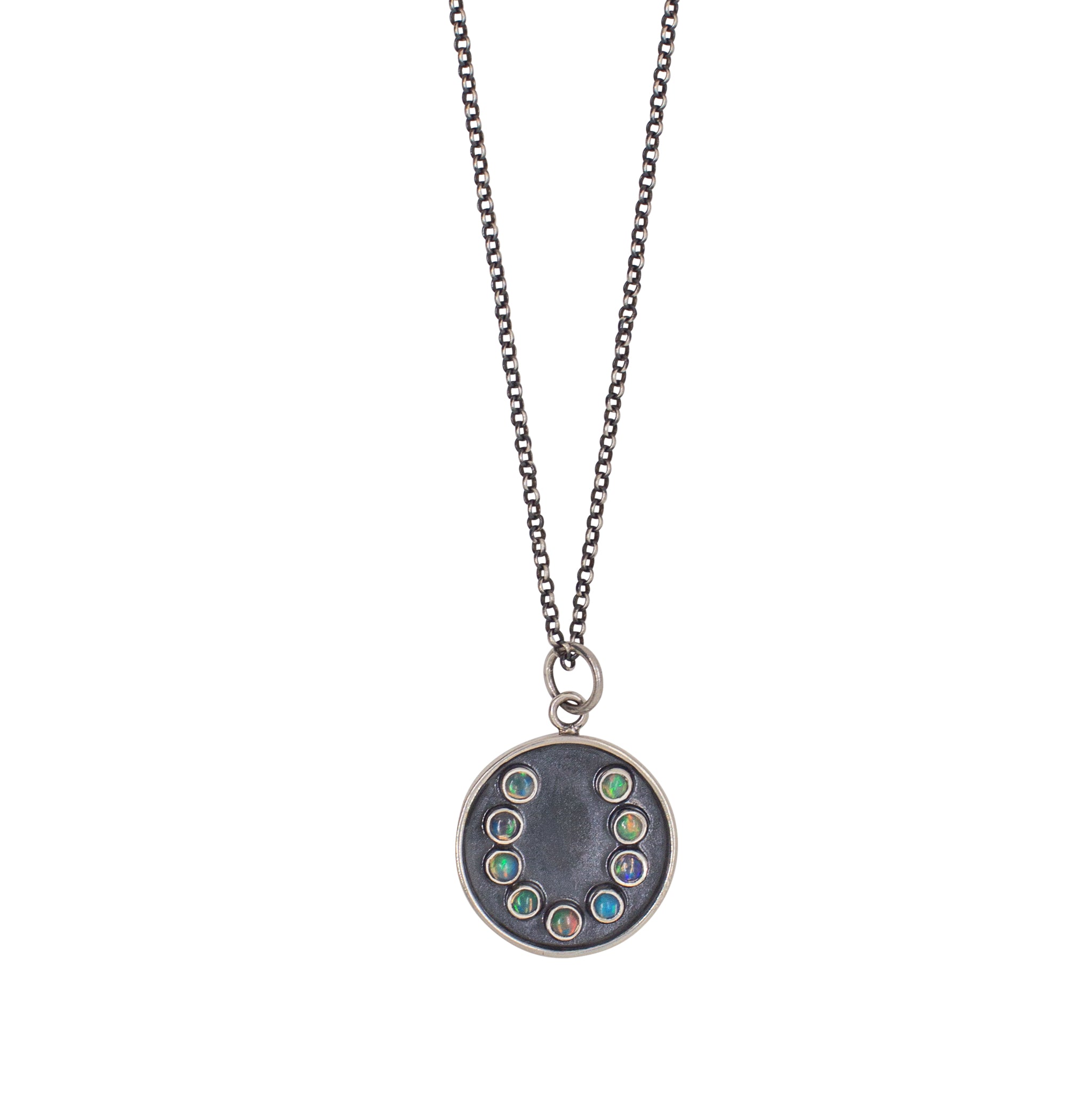 Opal Horseshoe Necklace