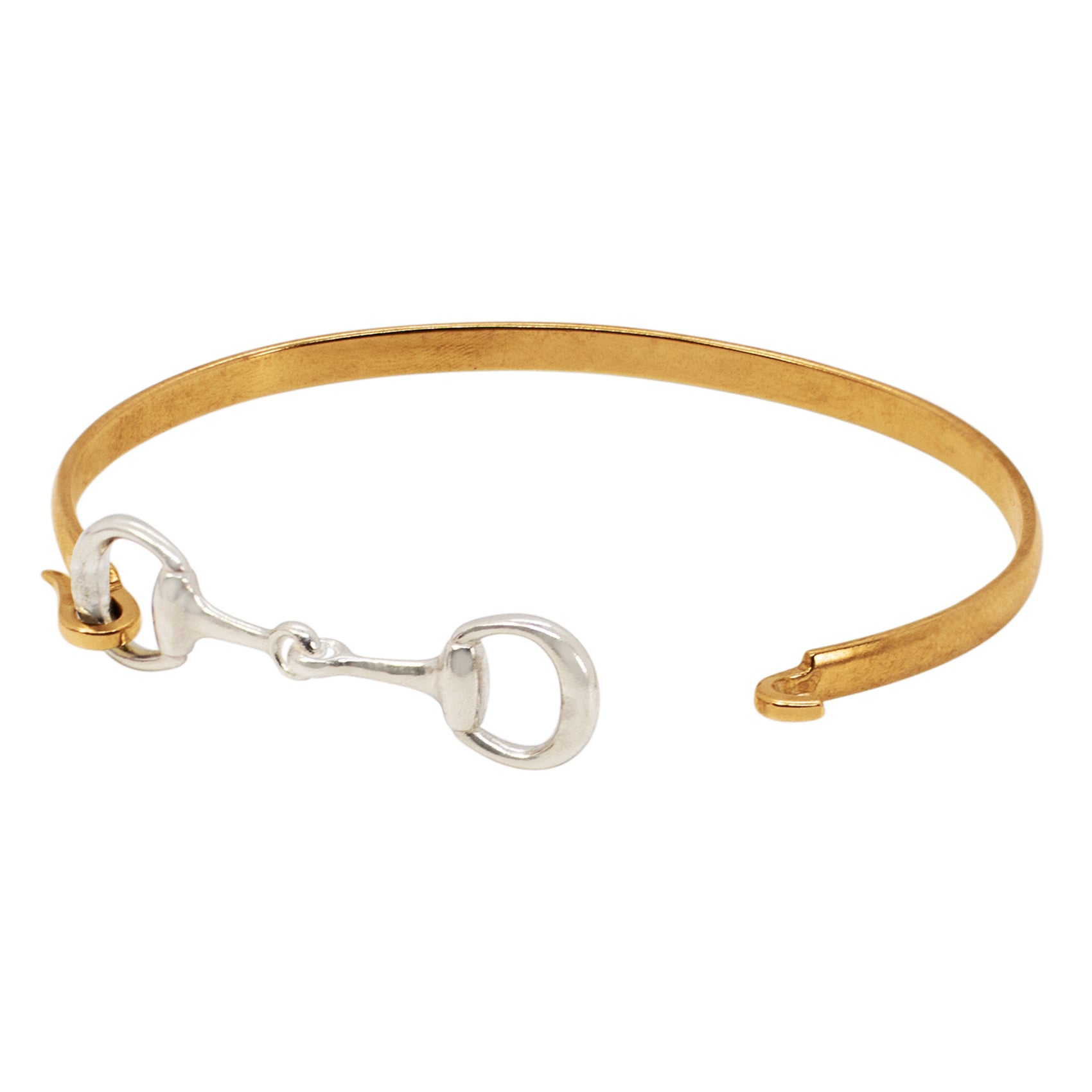 Snaffle Bit Bracelet in Bronze & Silver