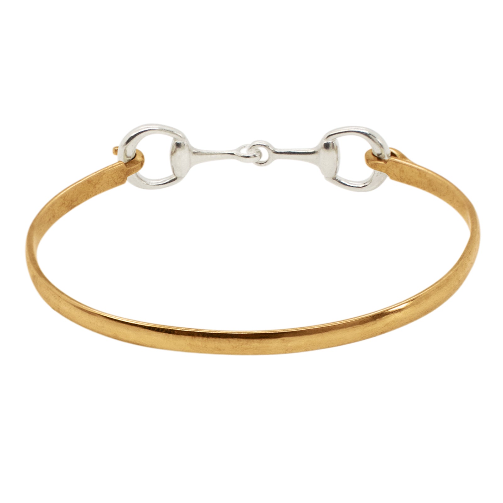 Snaffle Bit Bracelet in Bronze & Silver