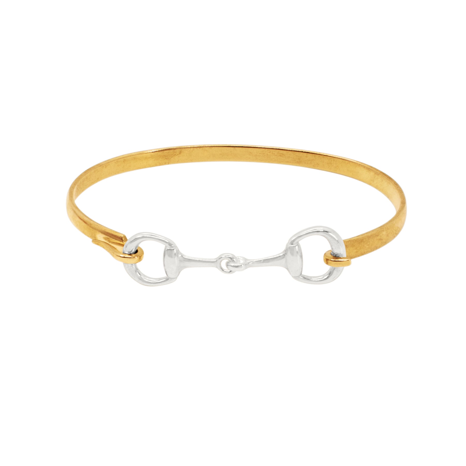 Snaffle Bit Bracelet in Bronze & Silver