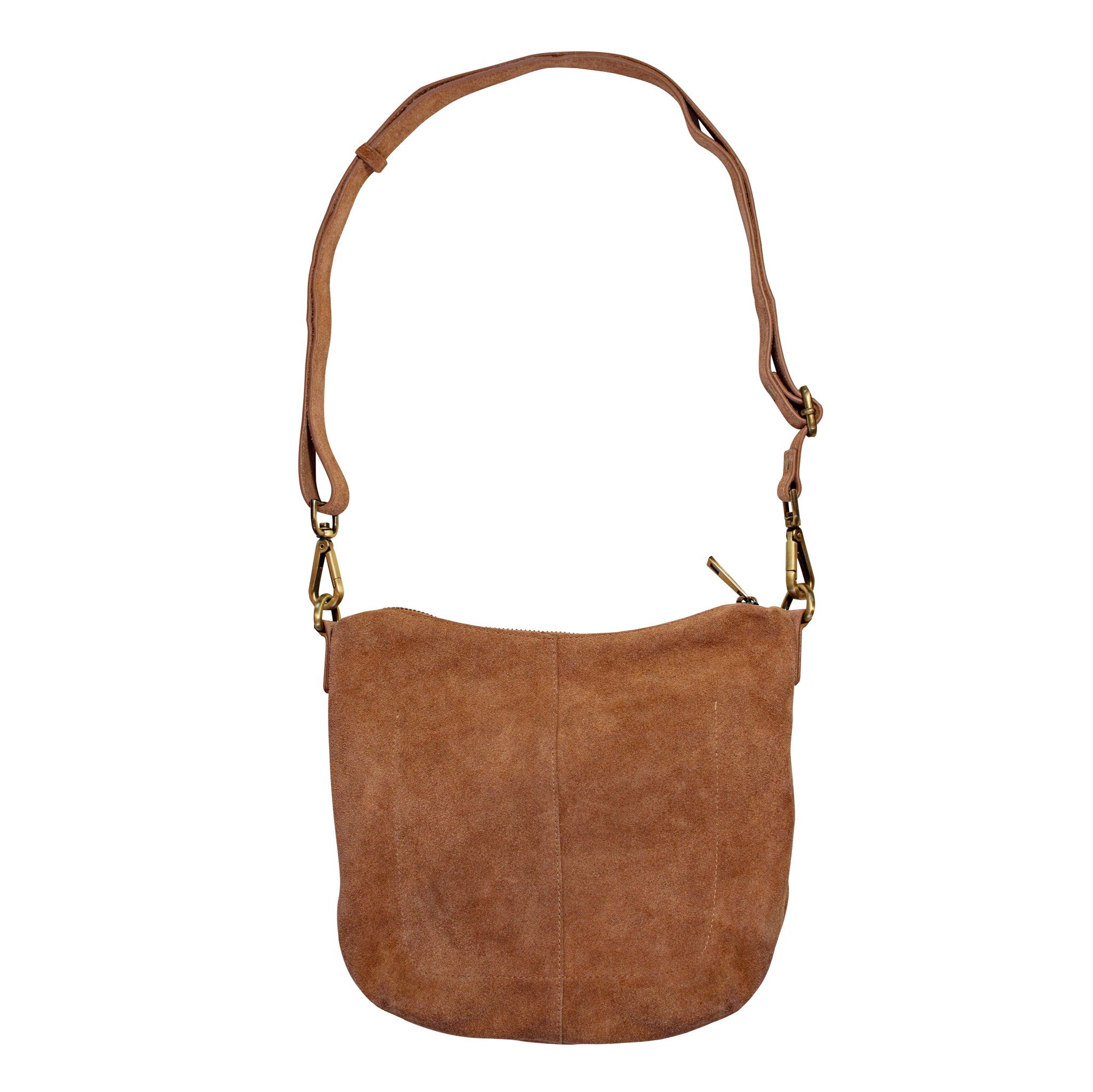 Go Anywhere Bag in Chestnut Suede