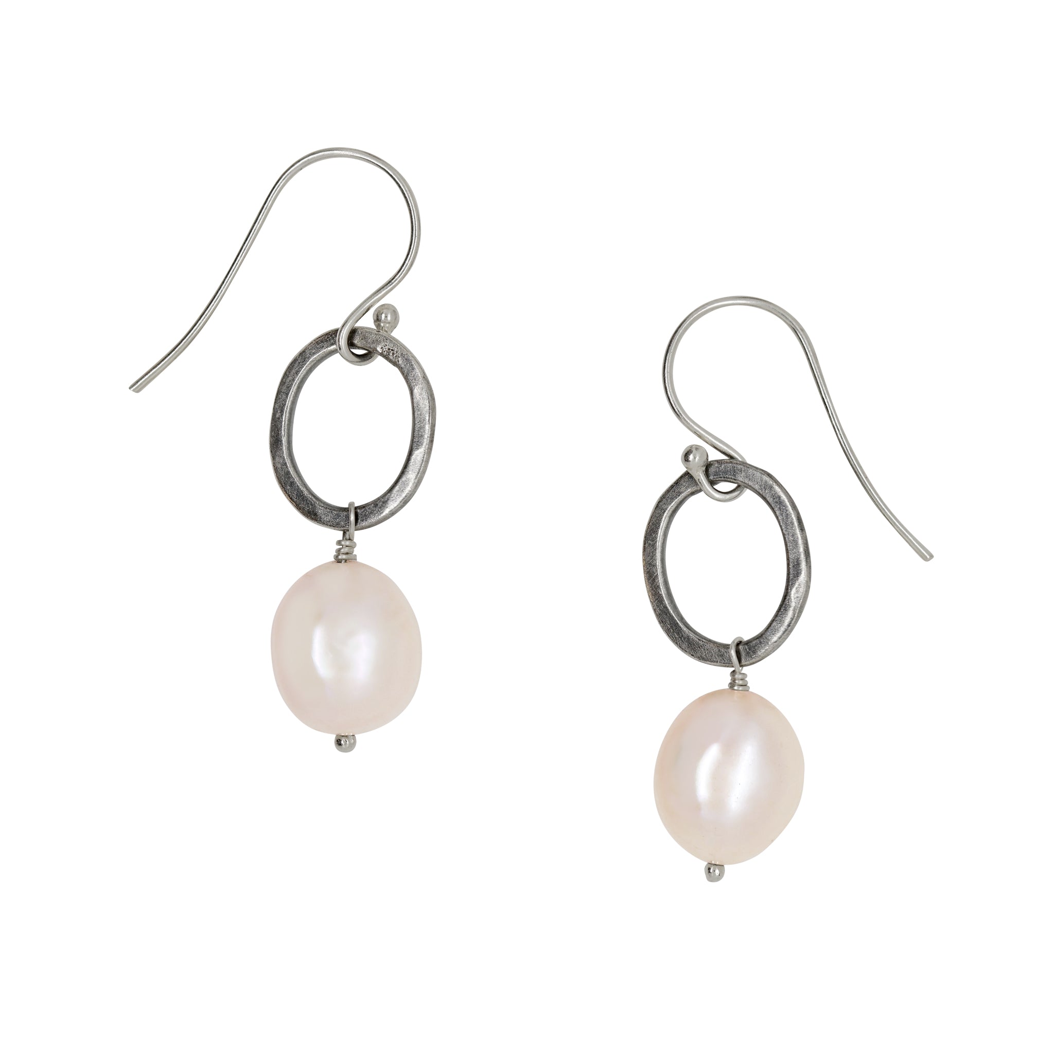 Baroque Pearl Moon Earrings