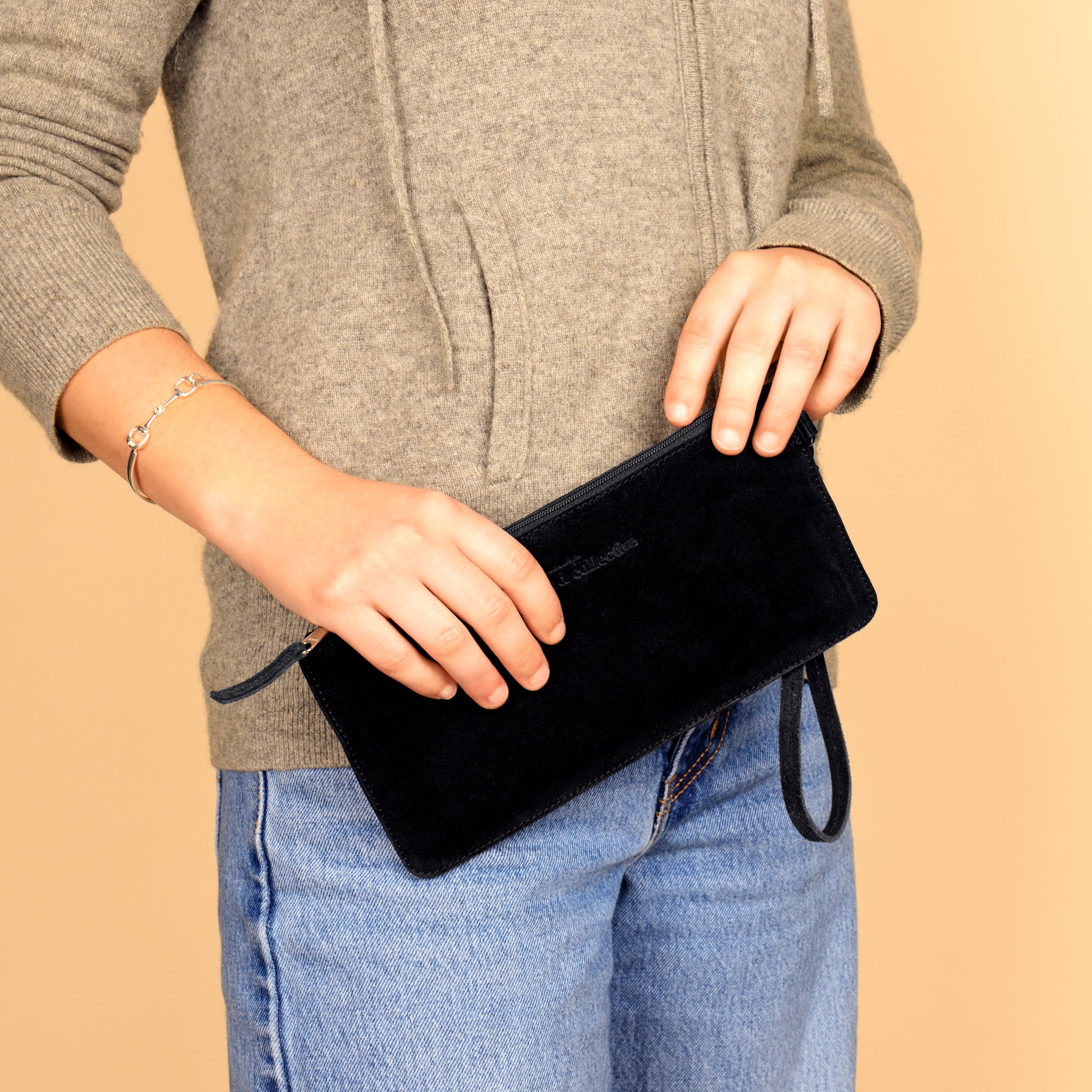 Suede Go Bag in Black | Available to Ship November 14, 2025