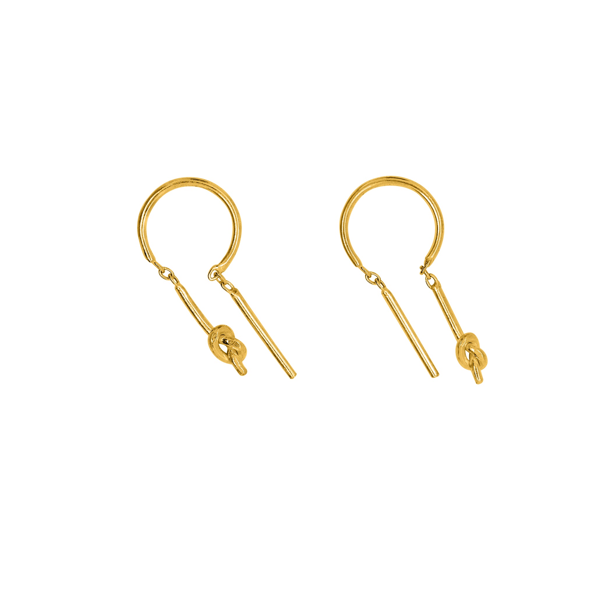 Feeling Knotty Dancer Threaders in Gold - 3/4" L