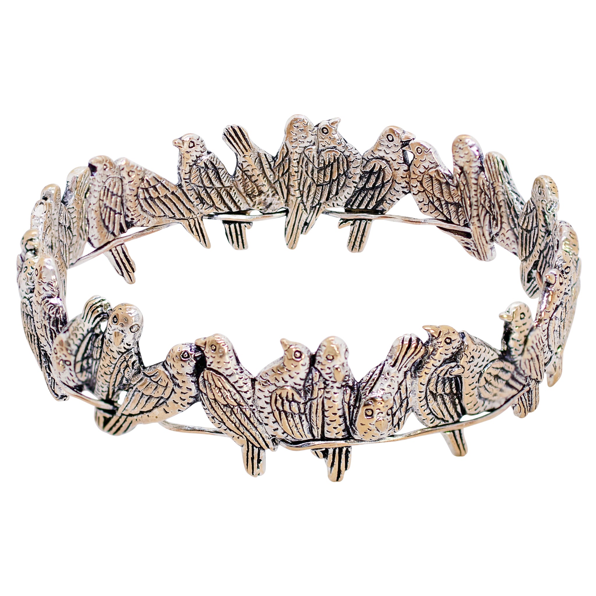 Lovebird Bangle in Bronze Flash Plated