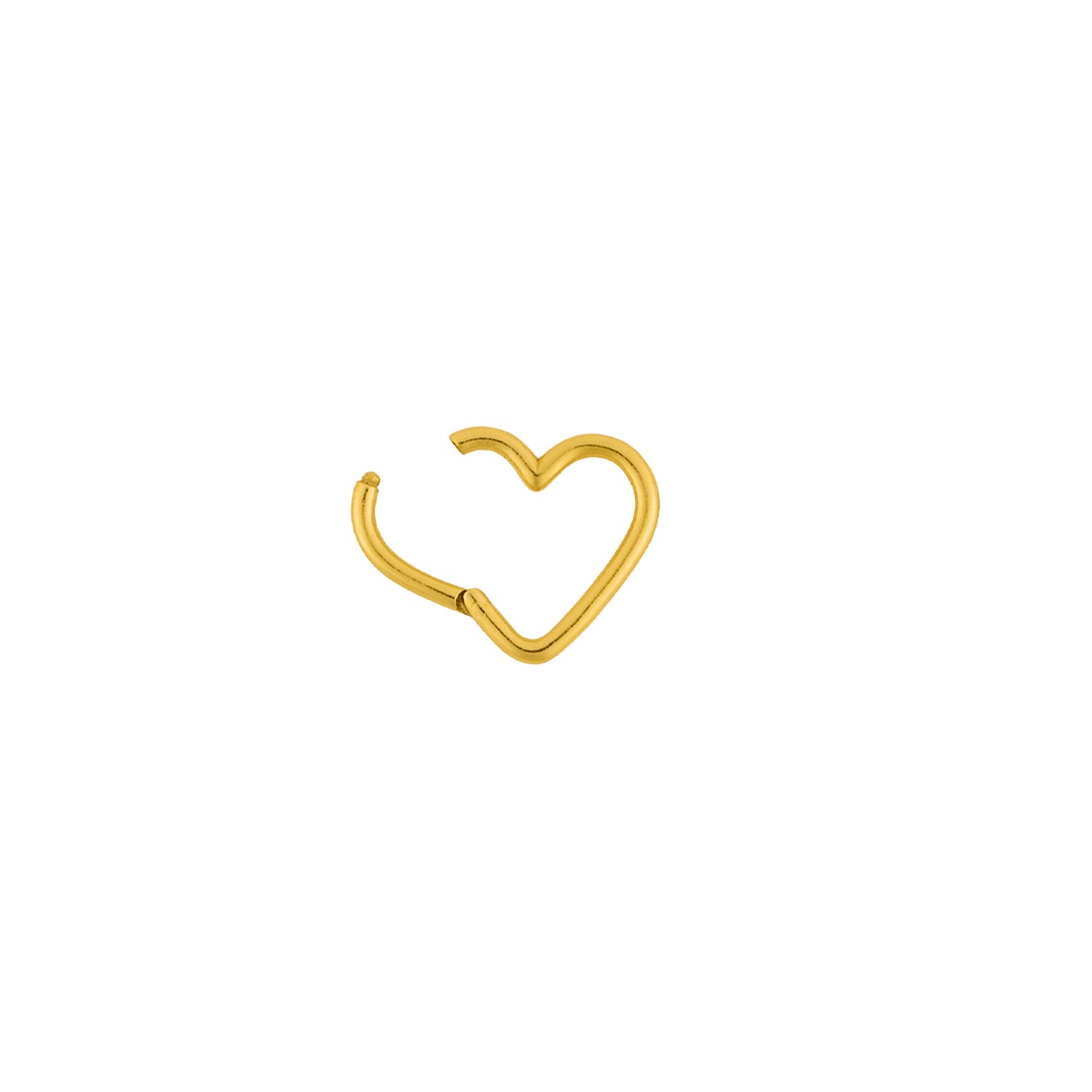 Heart Shaped Bracelet Clip in Gold