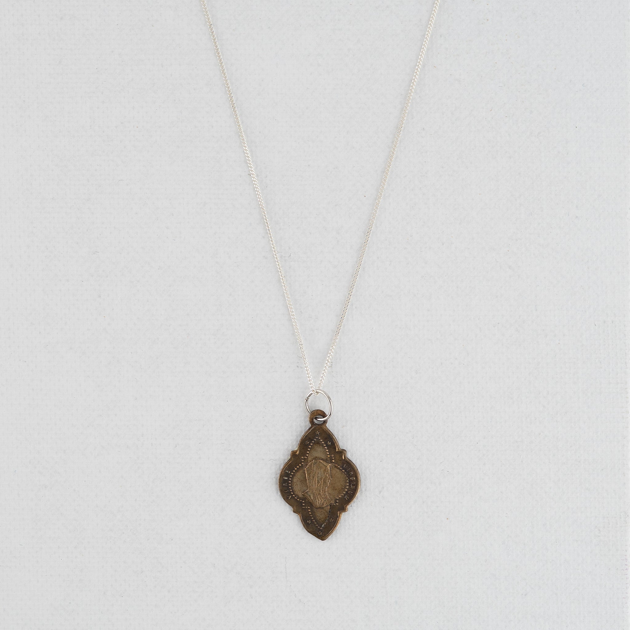 Vintage Medal Lady of Lourdes v253