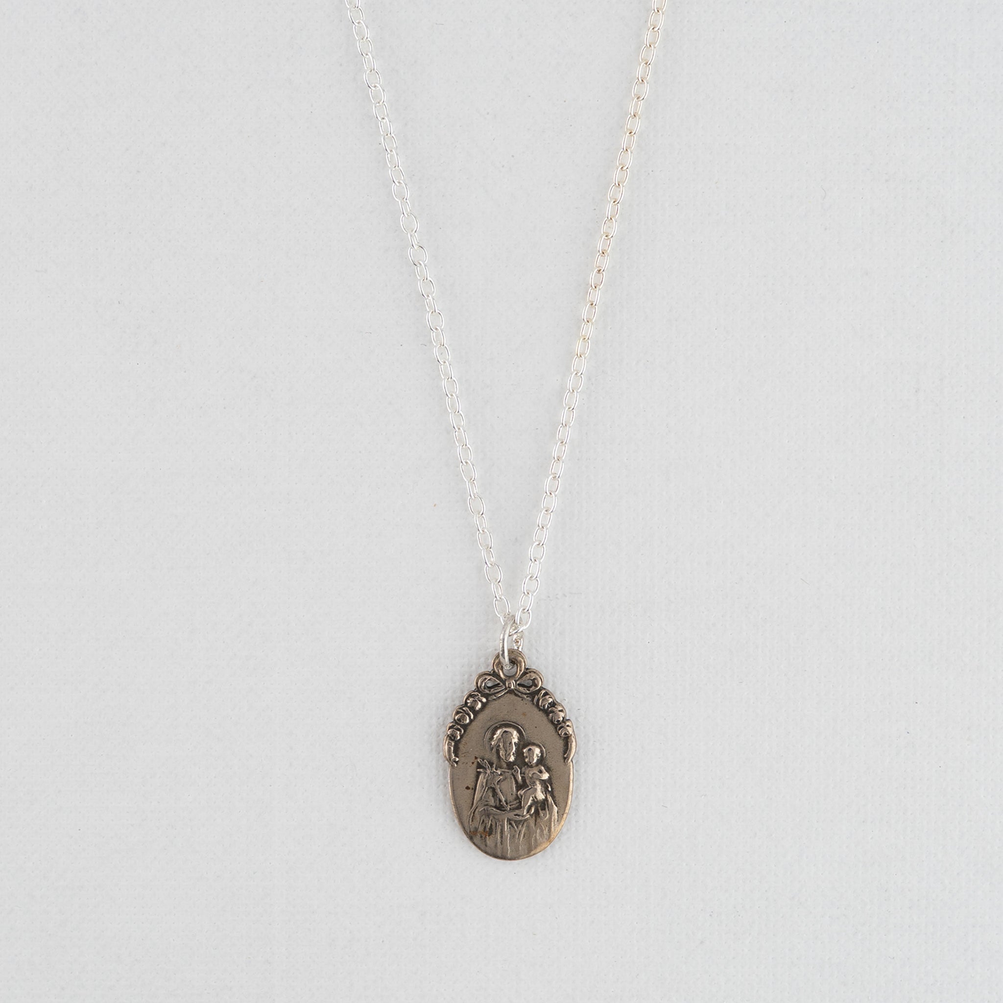 Vintage Medal Saint Joseph v266