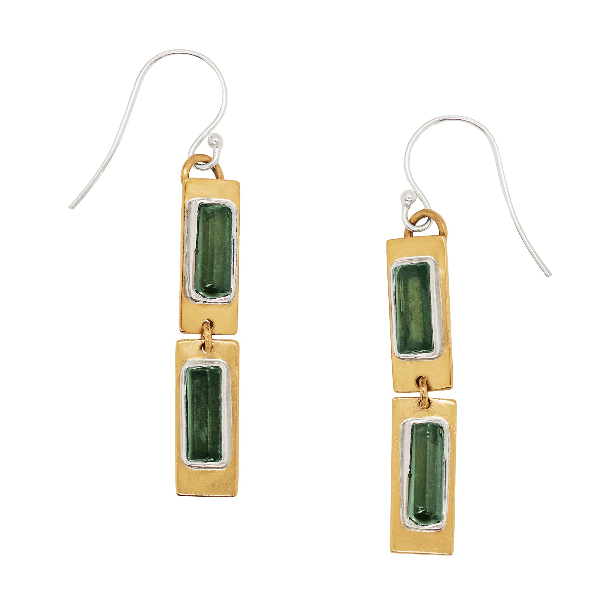 Petrified Forest Earrings in Bronze & Silver | Available to Ship April 22, 2026