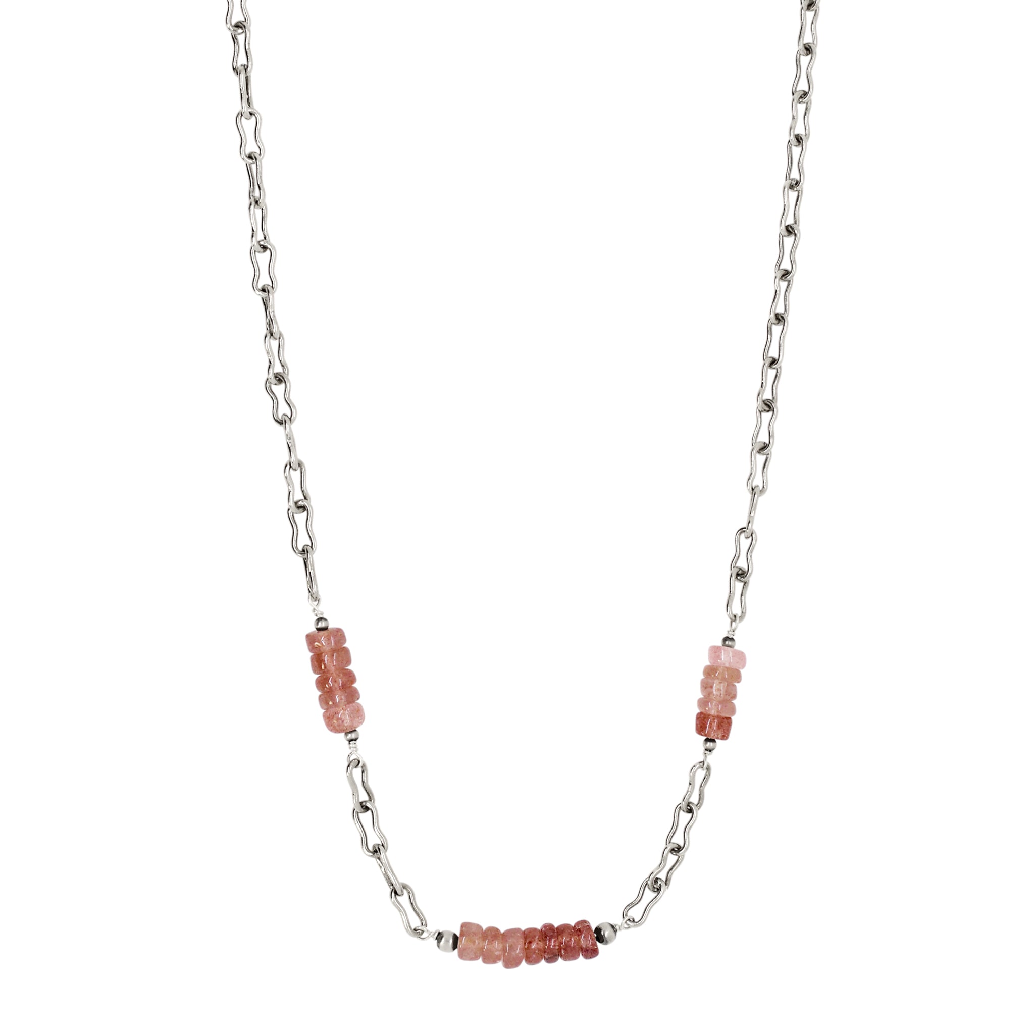 Strawberry & Sterling Necklace