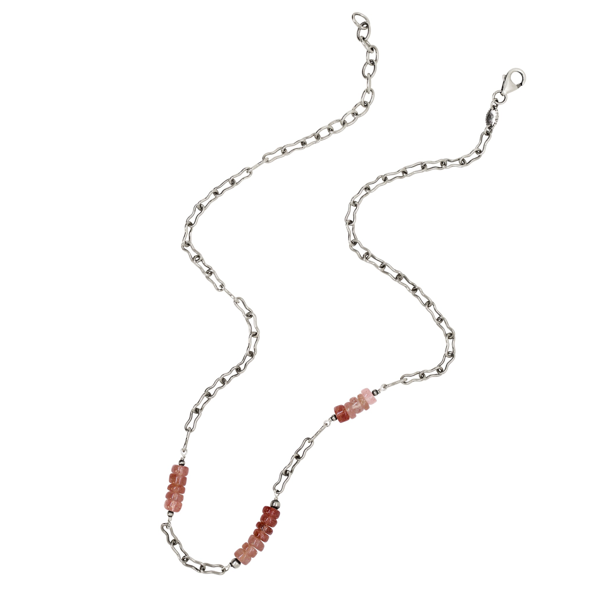 Strawberry & Sterling Necklace