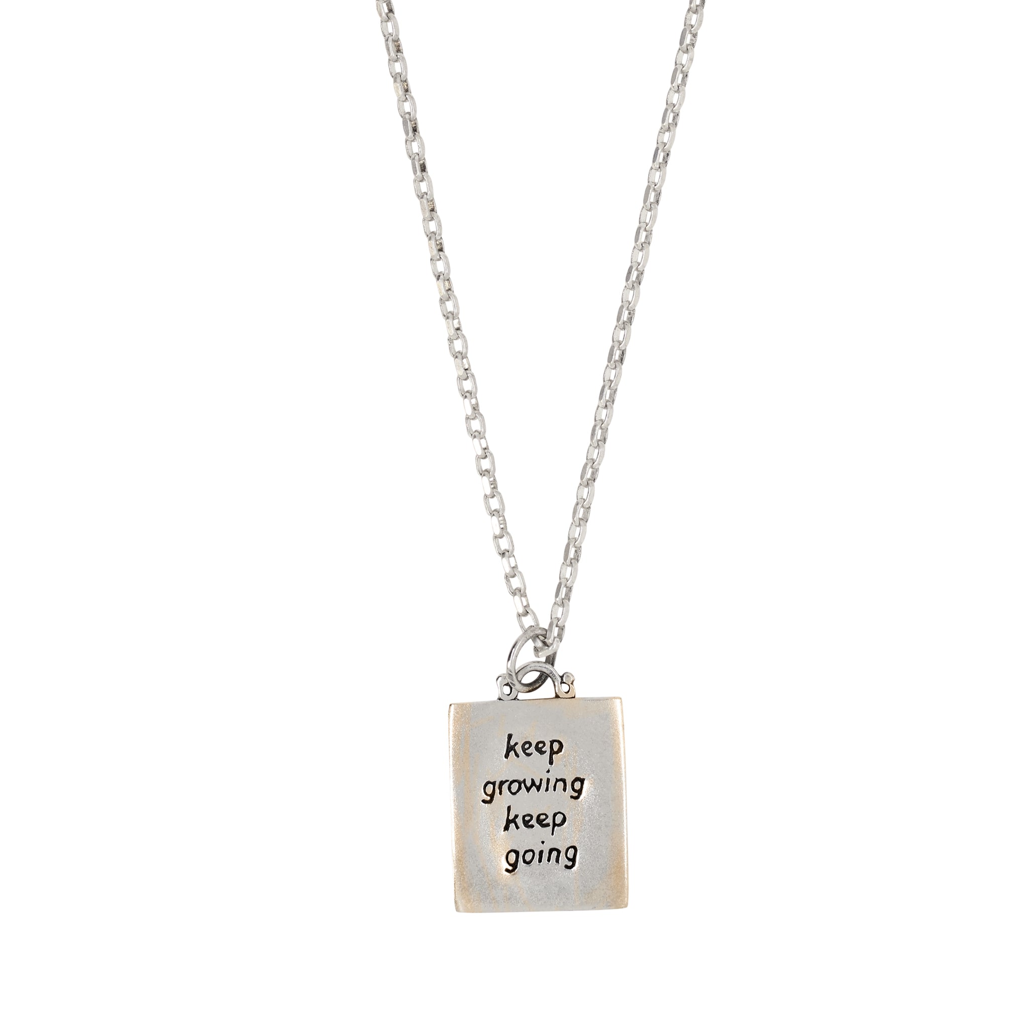 Flower Trio Musing Necklace in Bronze with Silver Flash Plate | Available to Ship June 26, 2026