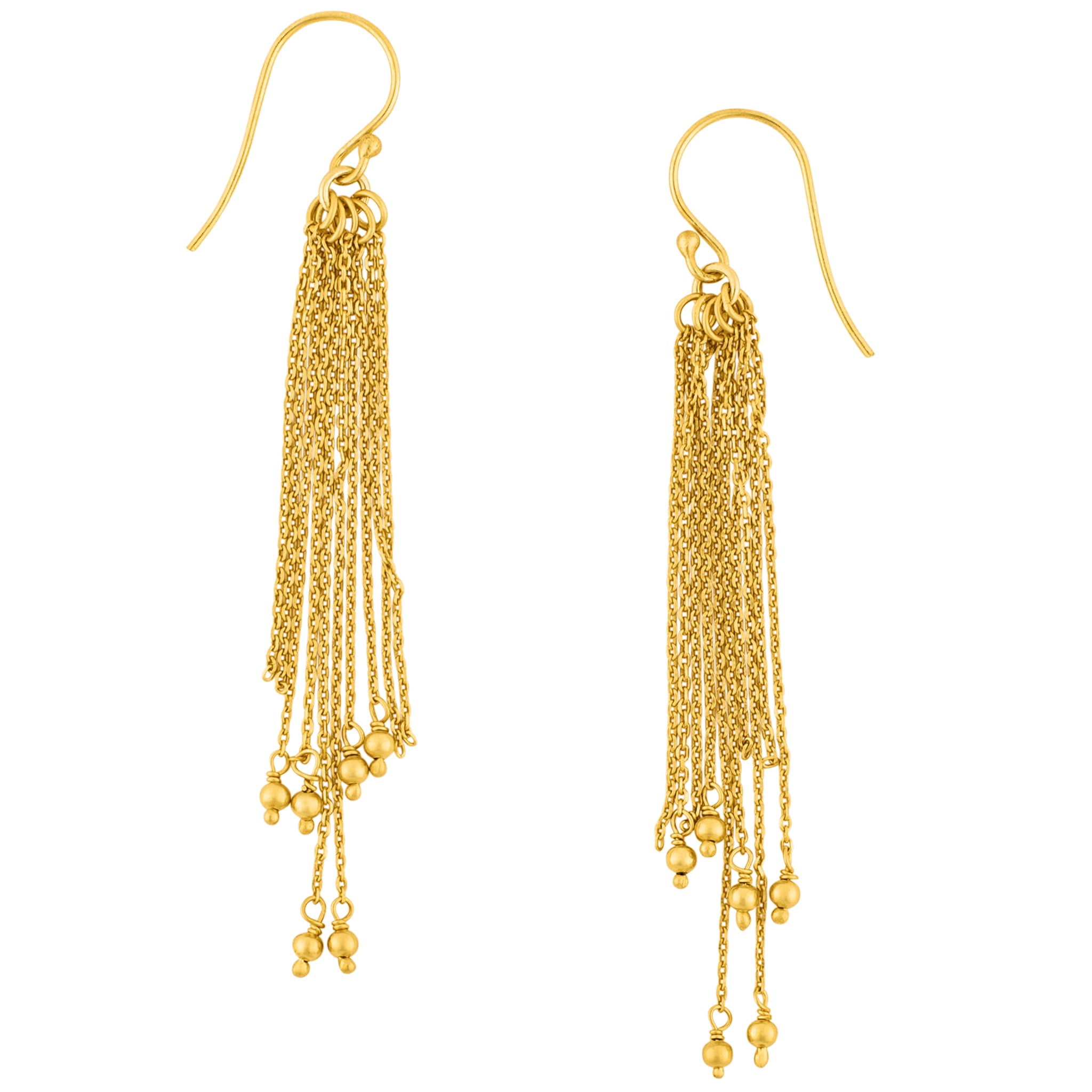 Sea Grass Earrings in Gold