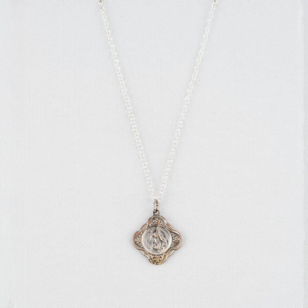 Vintage Medal Saint Christopher v15