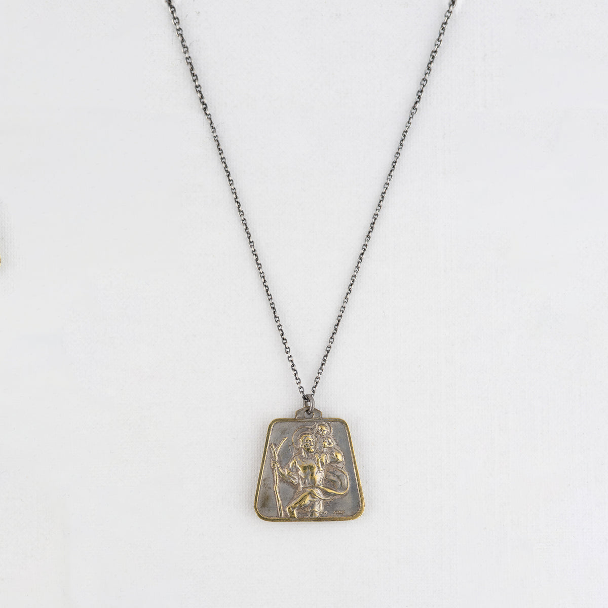 Vintage Medal Saint Christopher v27