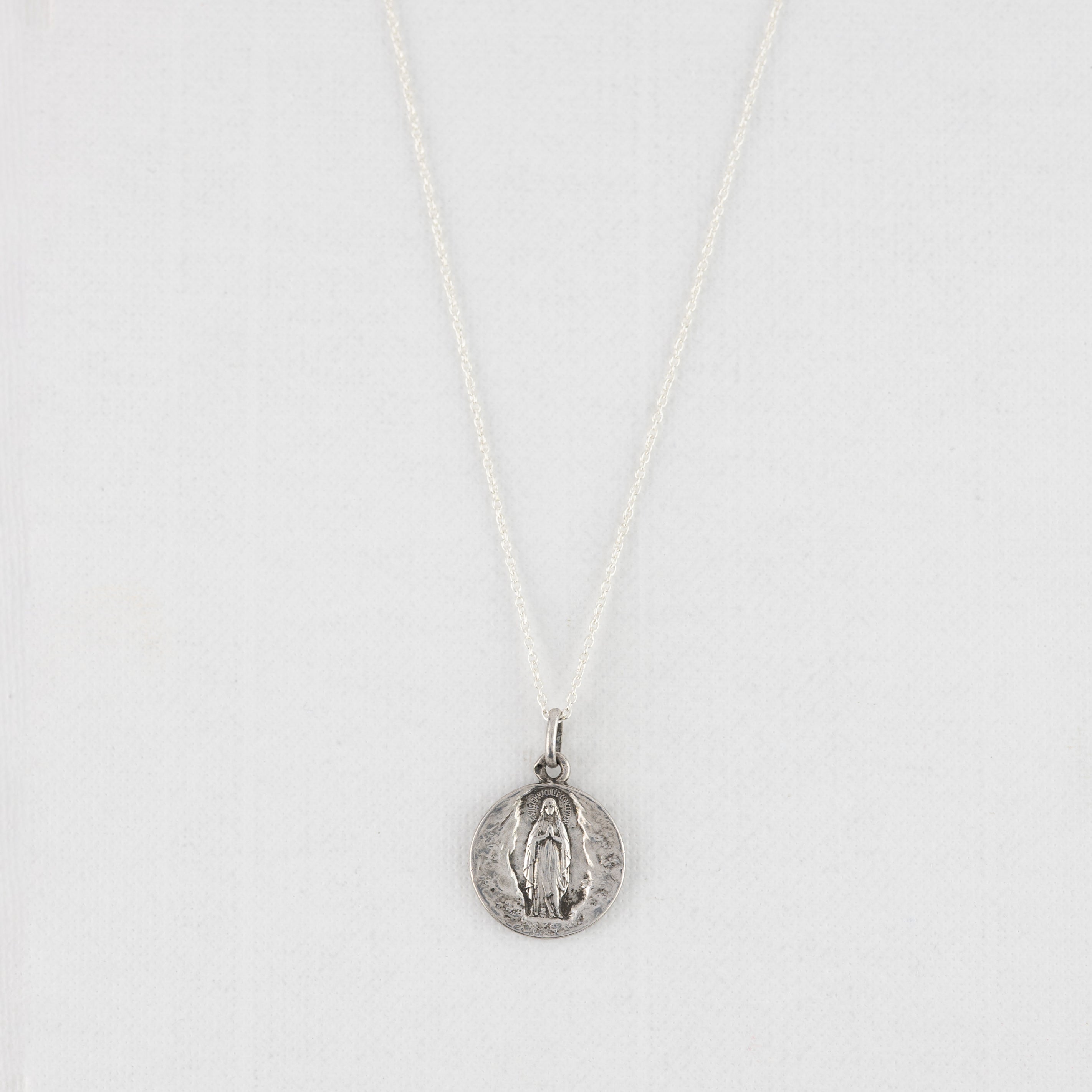 Vintage Medal Immaculate Conception Lourdes v40