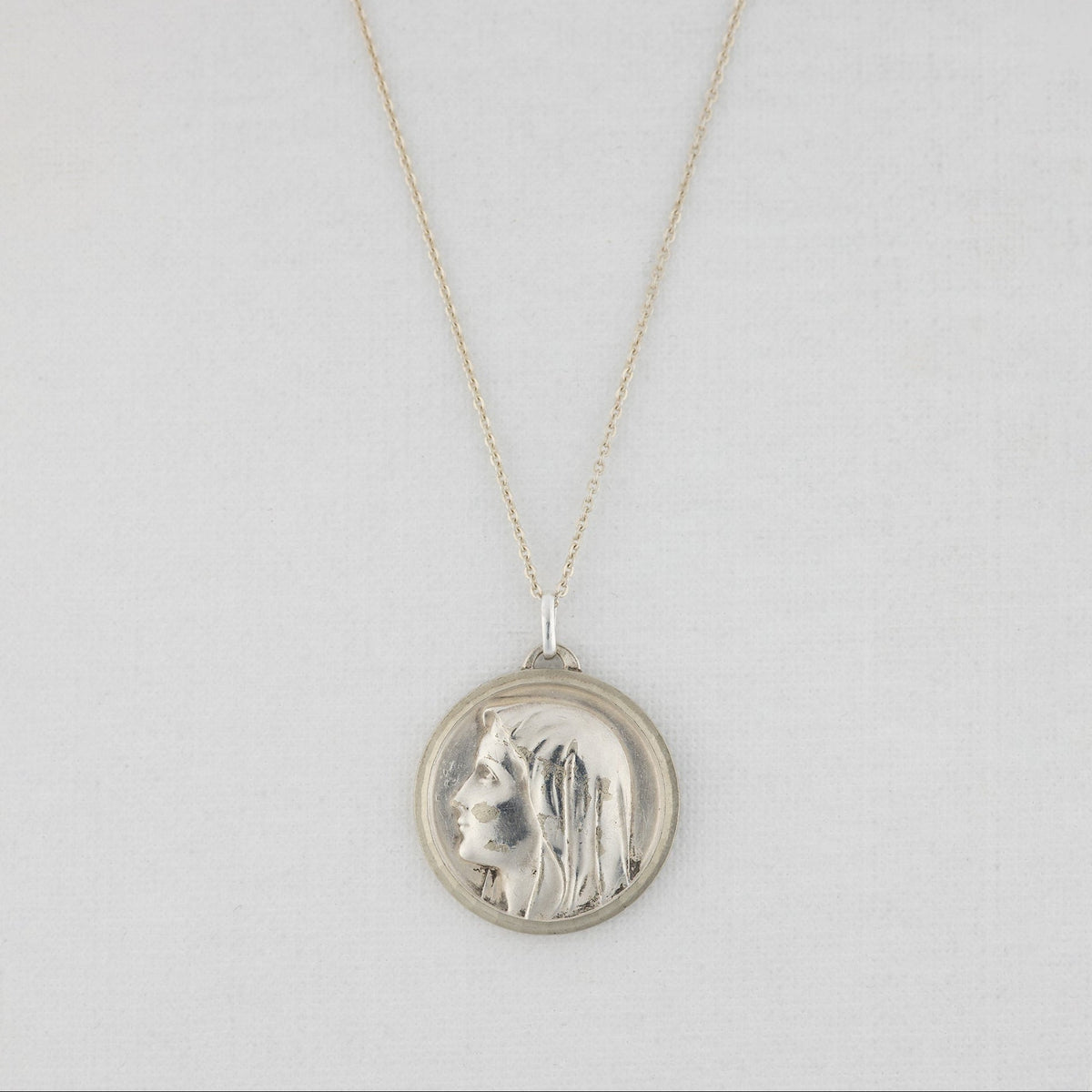 Vintage Medal Our Lady of Lourdes v82