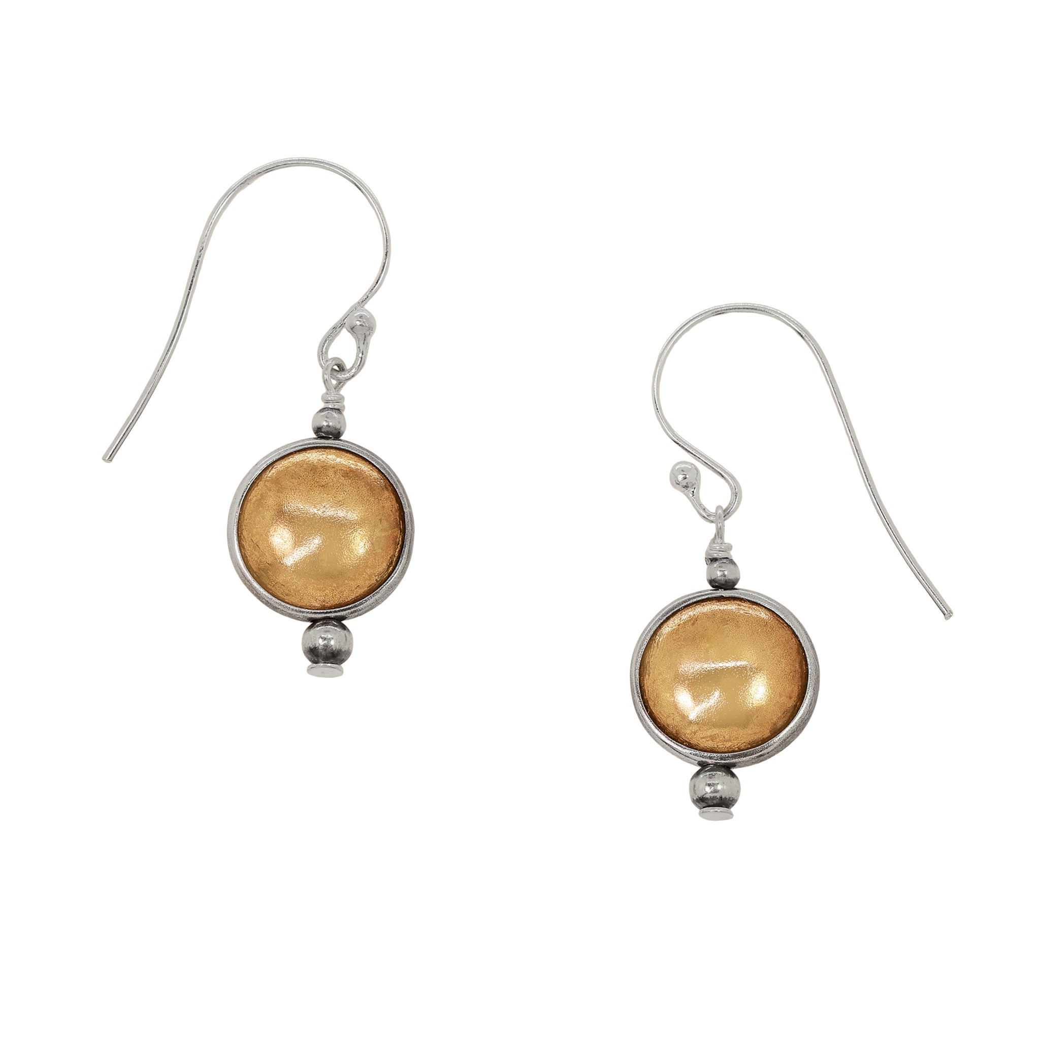 Bronze Coin Bonfire Earrings