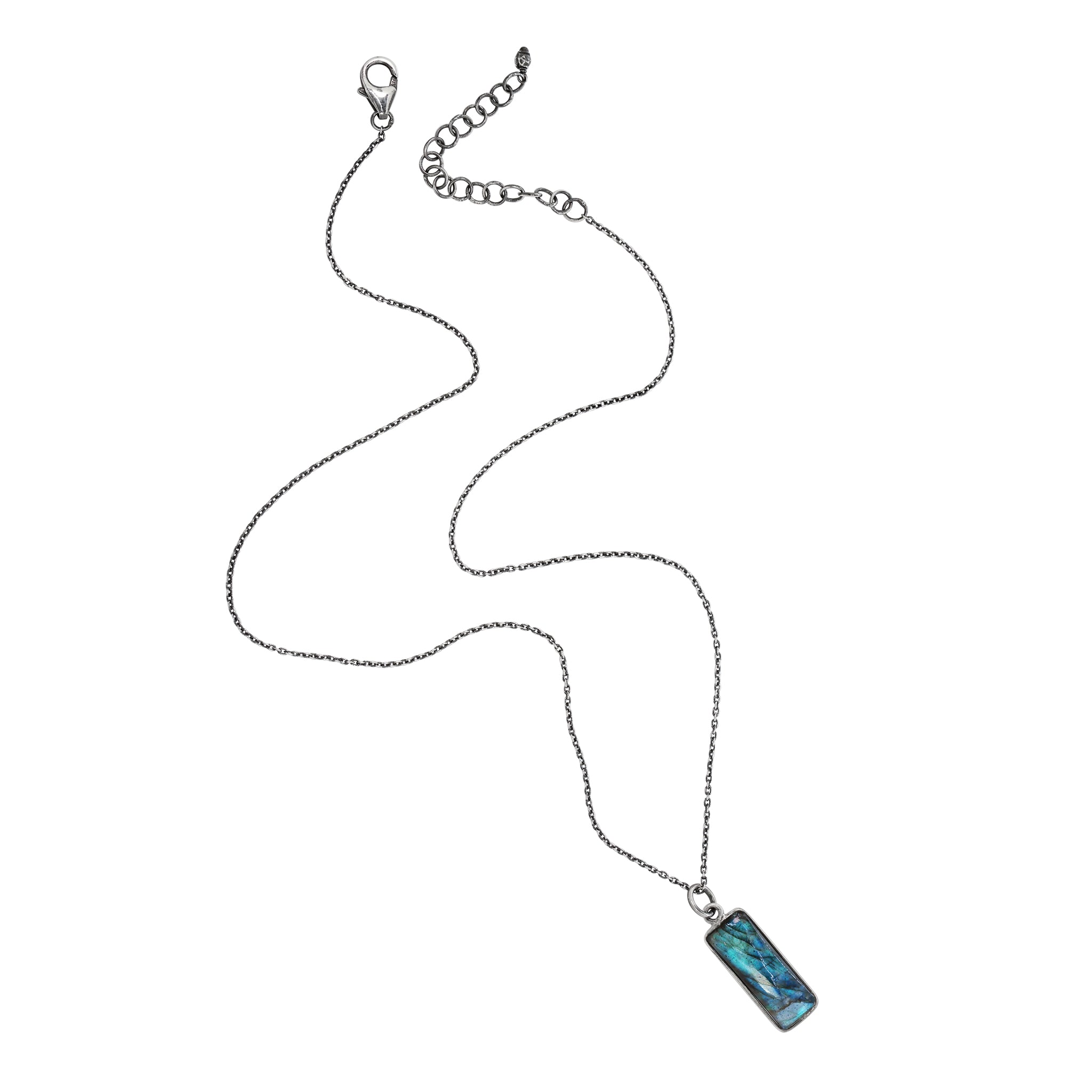 Bay Window Necklace in Labradorite