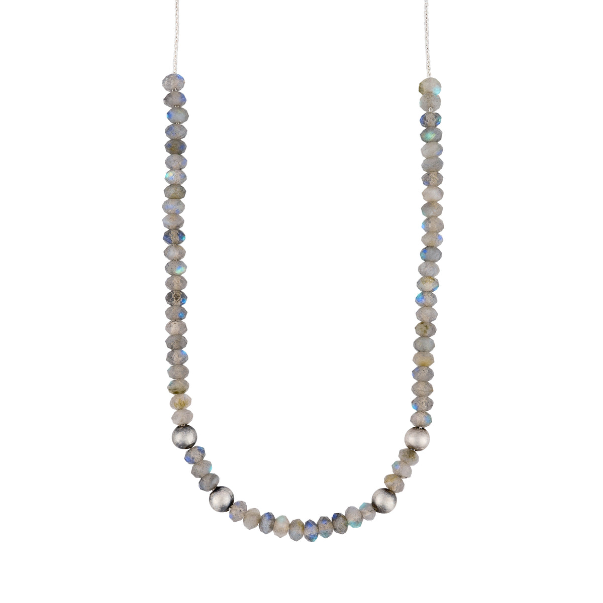 Liquid Stone & Bonfire Necklace in Labradorite | Available to Ship September 10, 2026